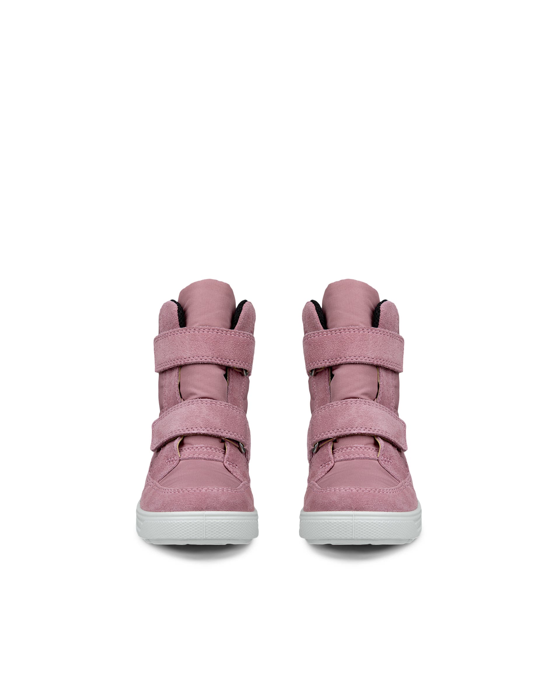 Kids' ECCO® URBAN SNOWBOARDER Suede Gore-Tex Winter Boot - Pink - Front pair