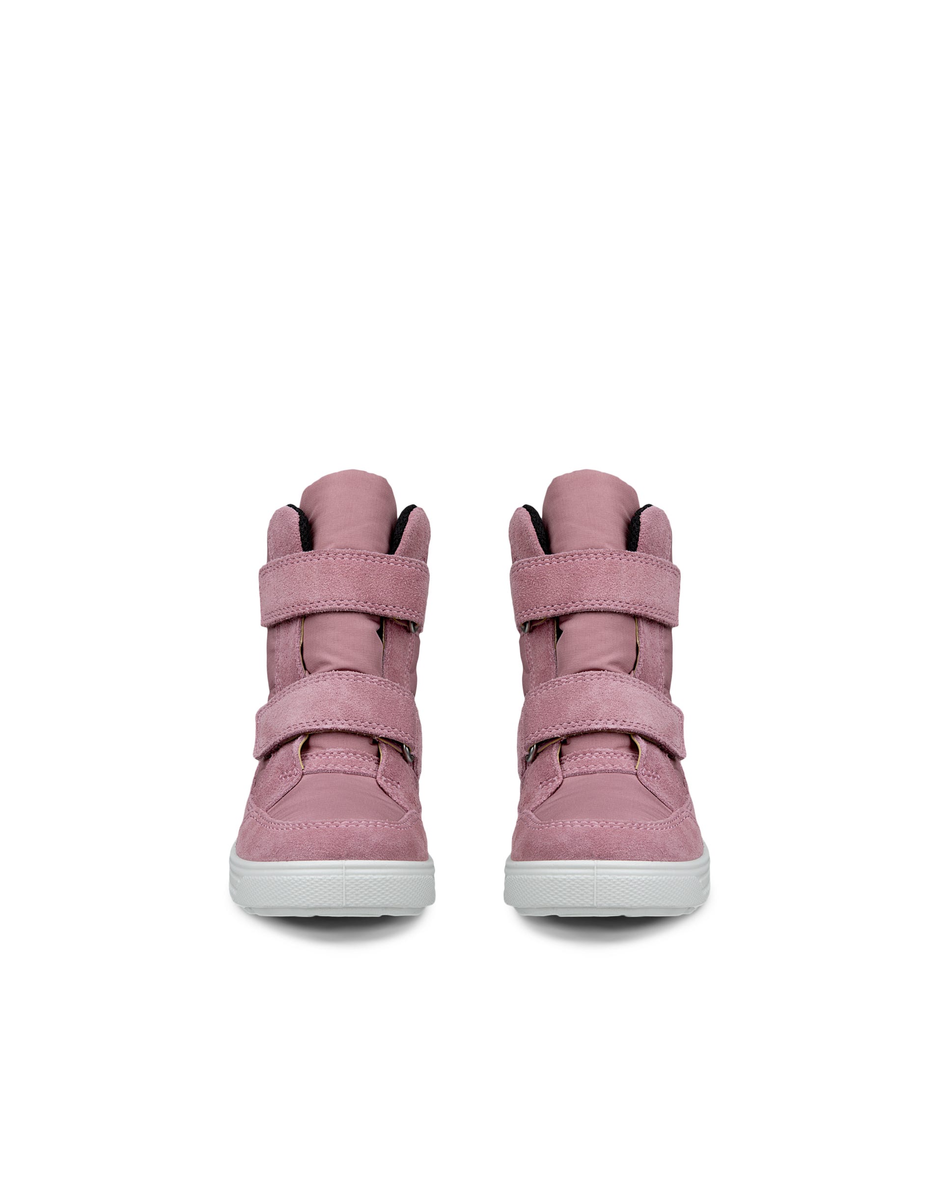 Kids' ECCO® URBAN SNOWBOARDER Suede Gore-Tex Winter Boot - Pink - Front pair
