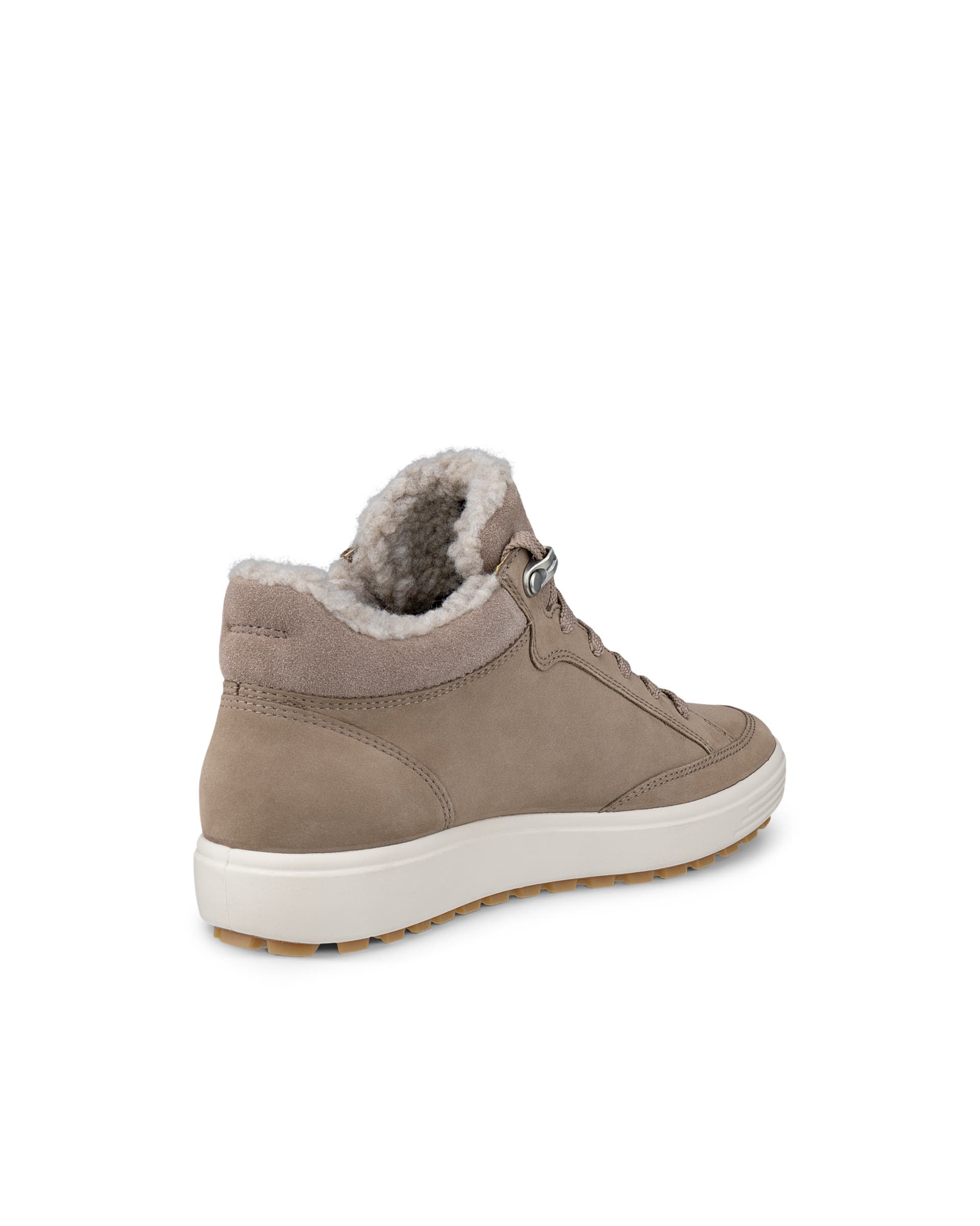 ECCO® SOFT 7 dames halfhoge laars van nubuck - Bruin - Back