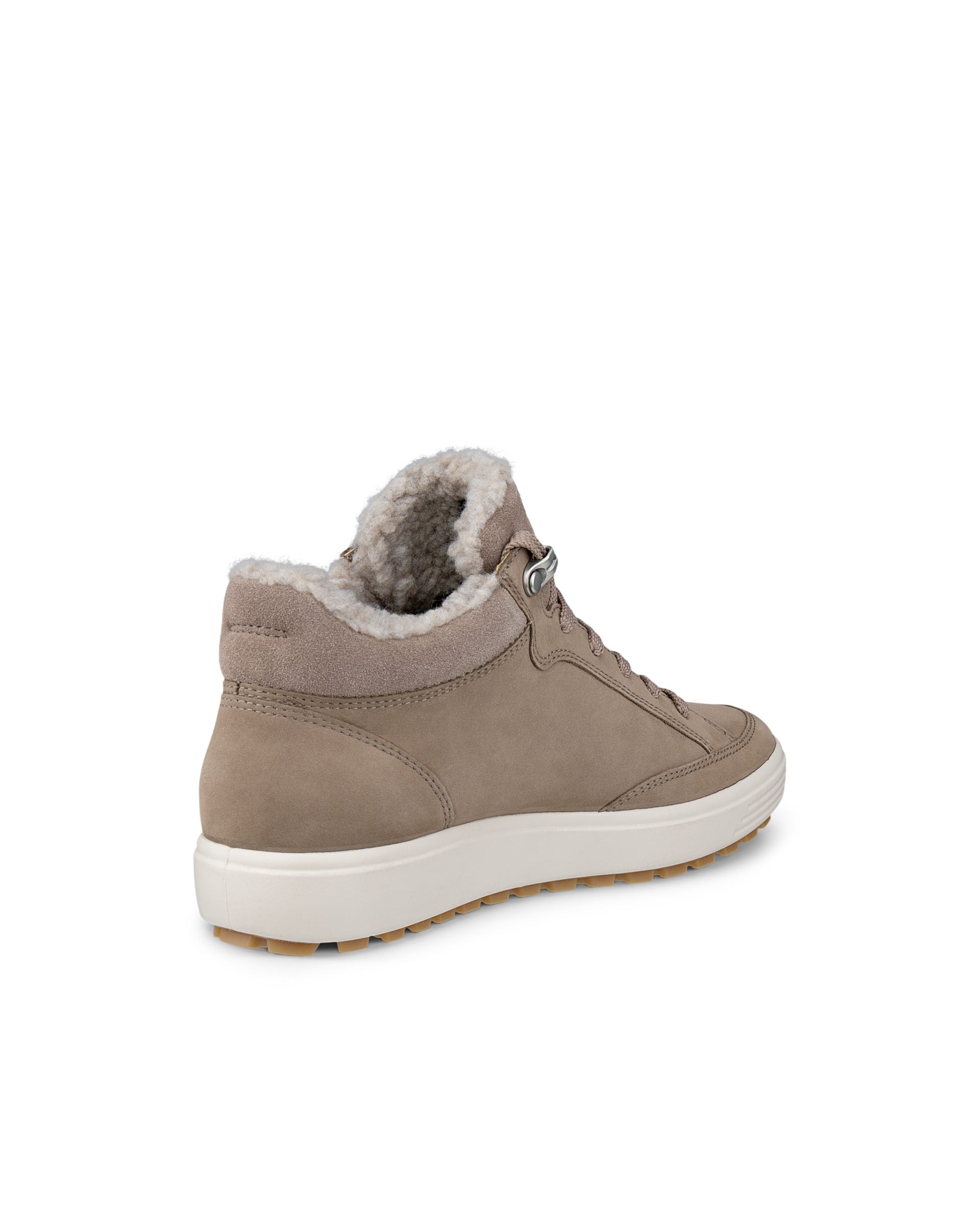 ECCO® SOFT 7 dames halfhoge laars van nubuck - Bruin - Back