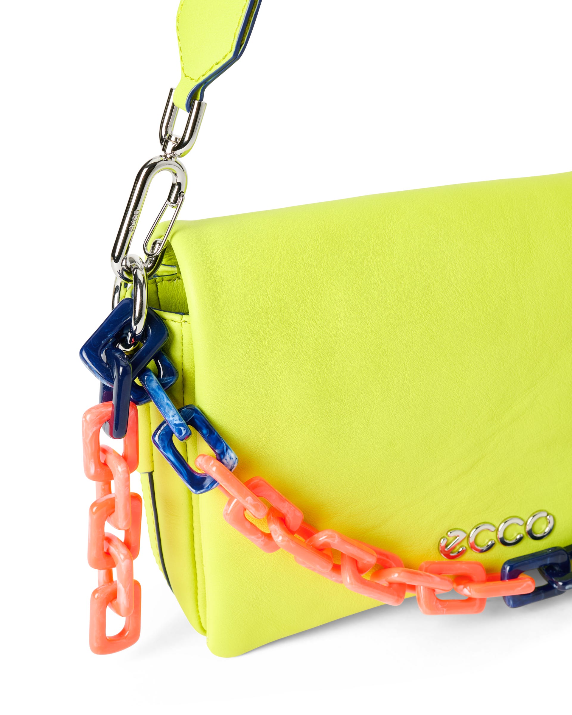 ECCO® Large Chain Soft Leather Pinch Crossbody Bag