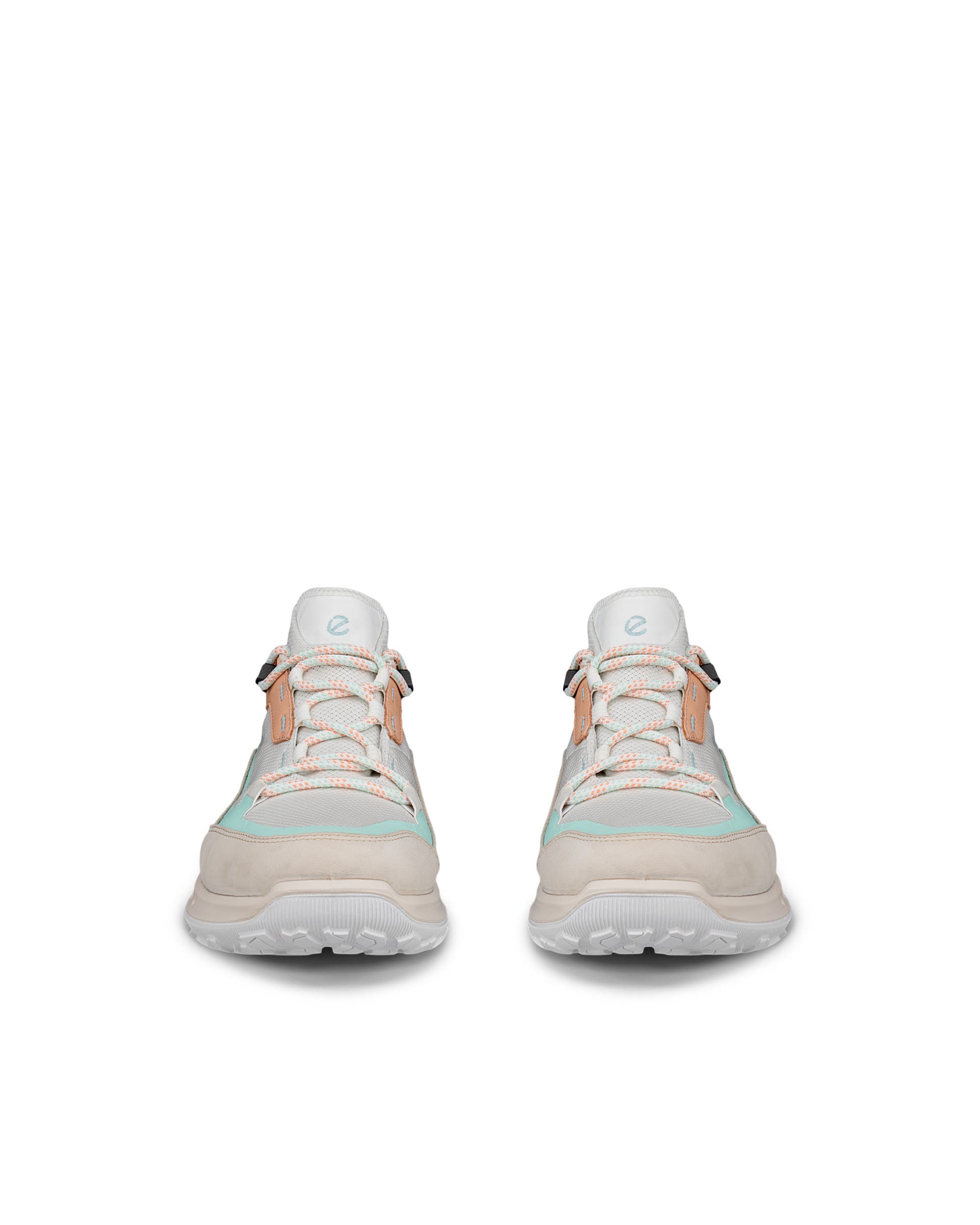 Dámská nubuková voděodolná turistická obuv ECCO® ULT-TRN - Bílá - Front pair