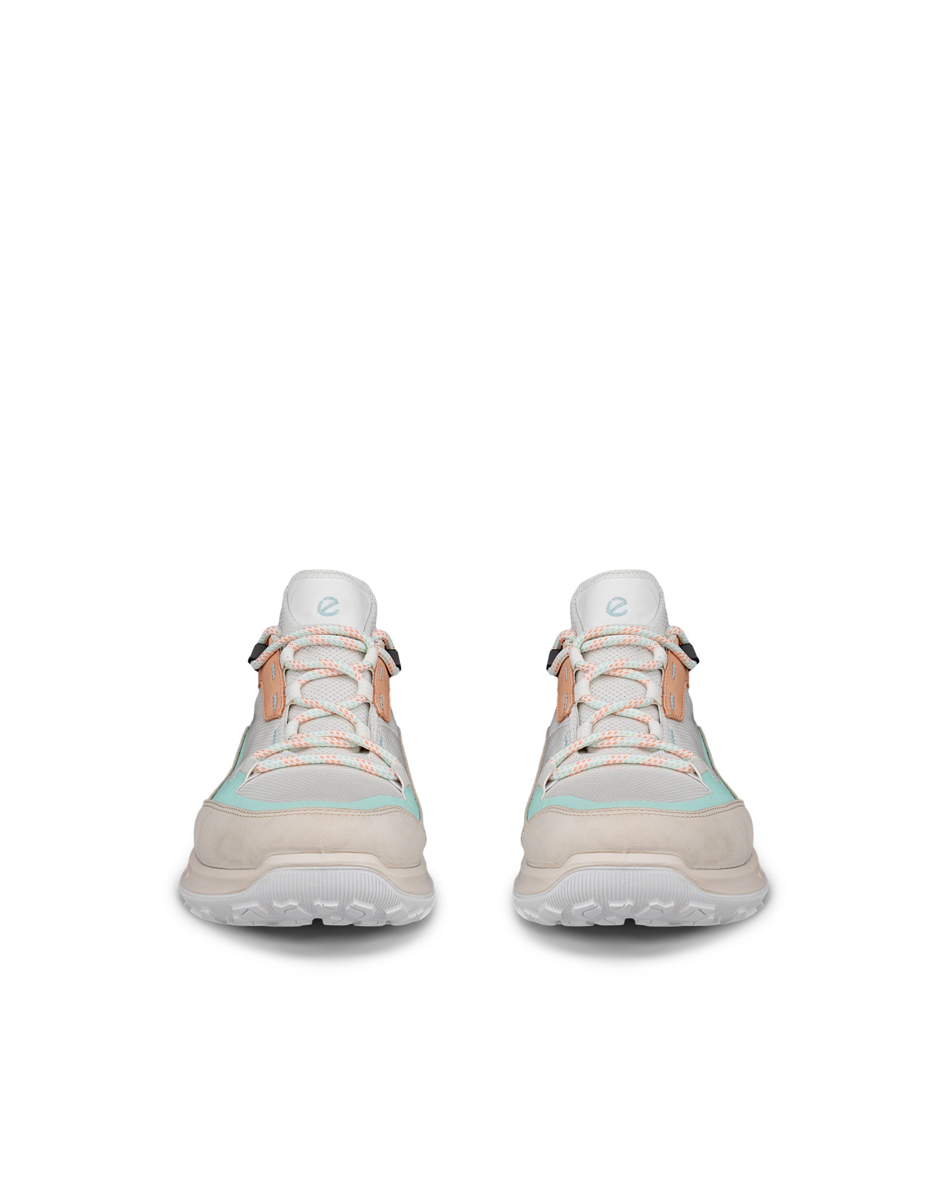 Dámská nubuková voděodolná turistická obuv ECCO® ULT-TRN - Bílá - Front pair