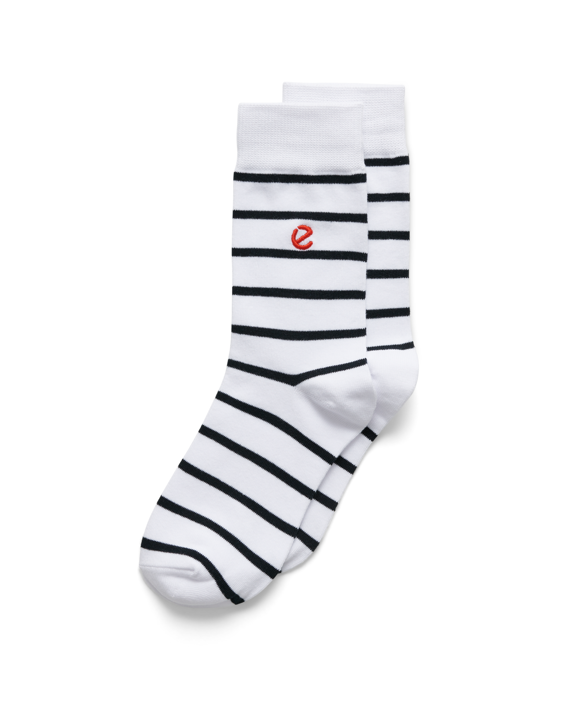 ECCO Women Classic Striped — White