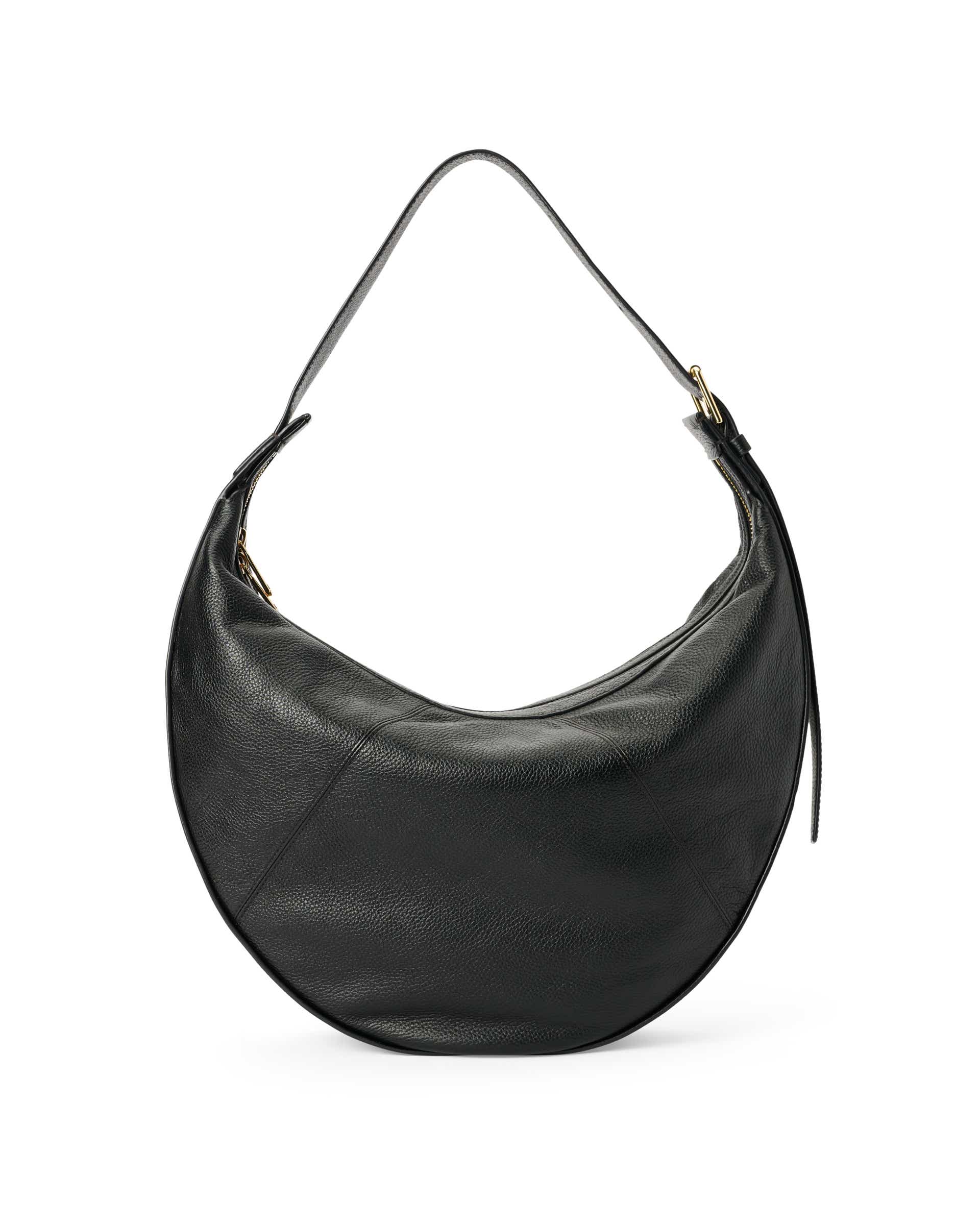 ECCO® Fortune Leather Shoulder Bag - Black - Back