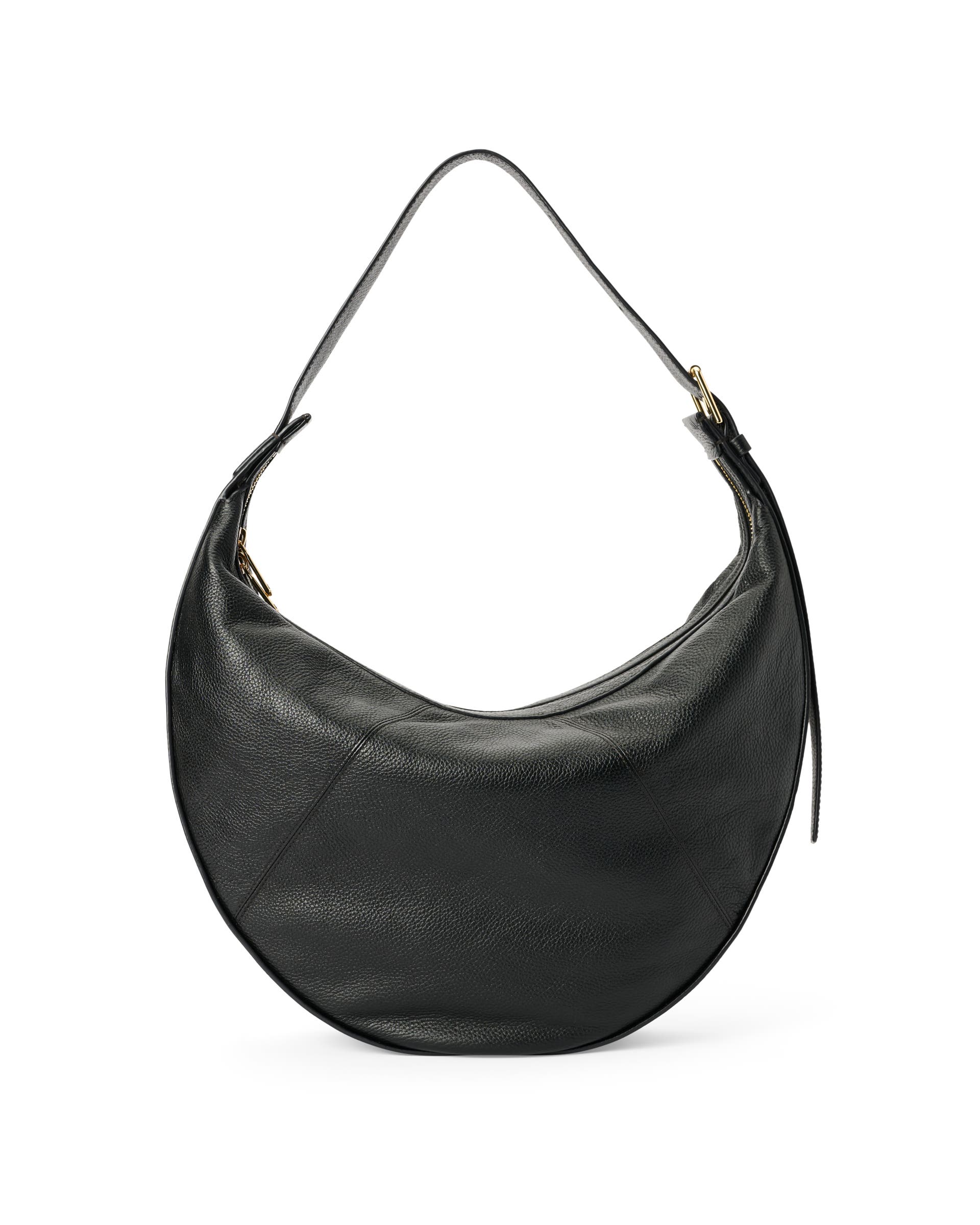 ECCO® Fortune Leather Shoulder Bag - Black - Back