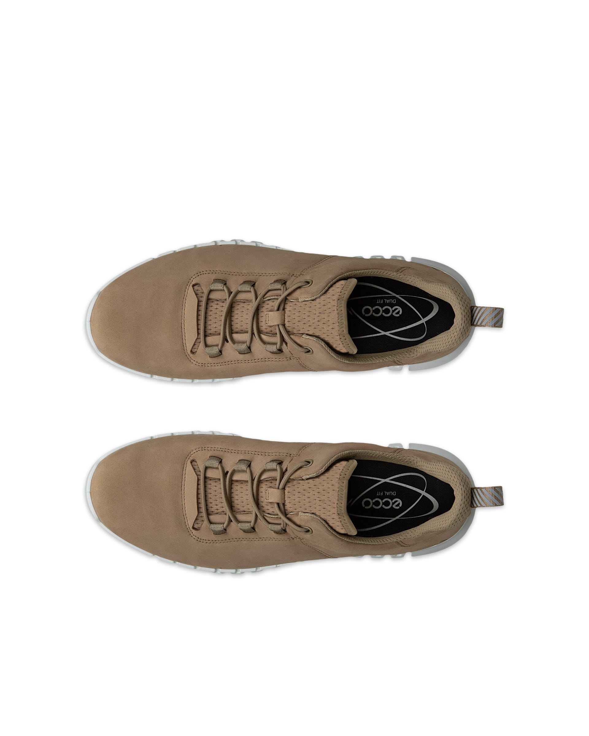 Pánské nubukové tenisky ECCO® GRUUV - Hnědá - Top left pair