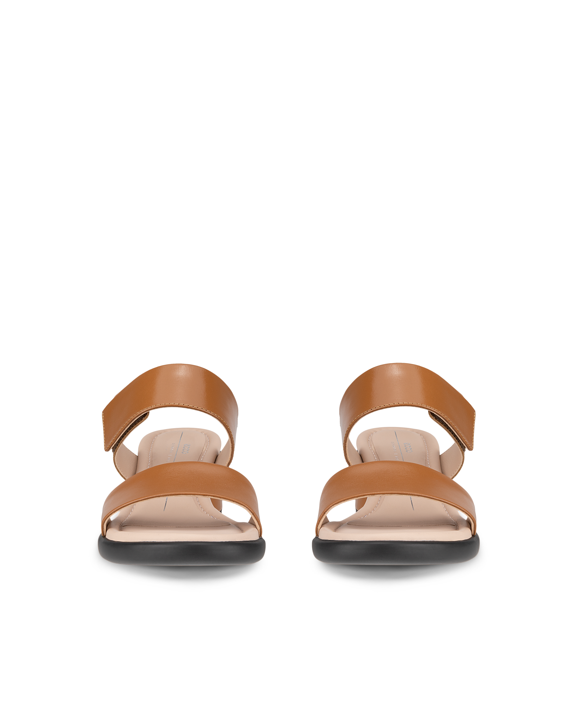 ECCO Sculpted LX 35 ウィメンズ レザーヒールサンダル - ブラウン - Front pair