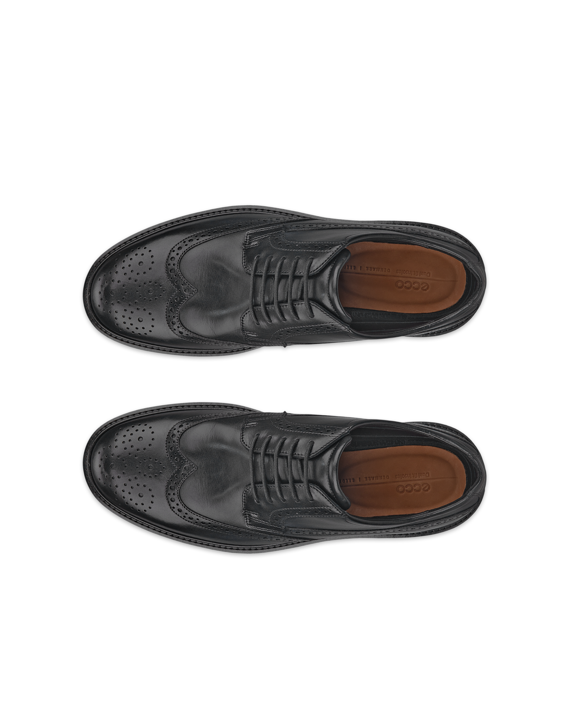 ECCO® Metropole London Herren Budapester aus Leder - Schwarz - Top left pair
