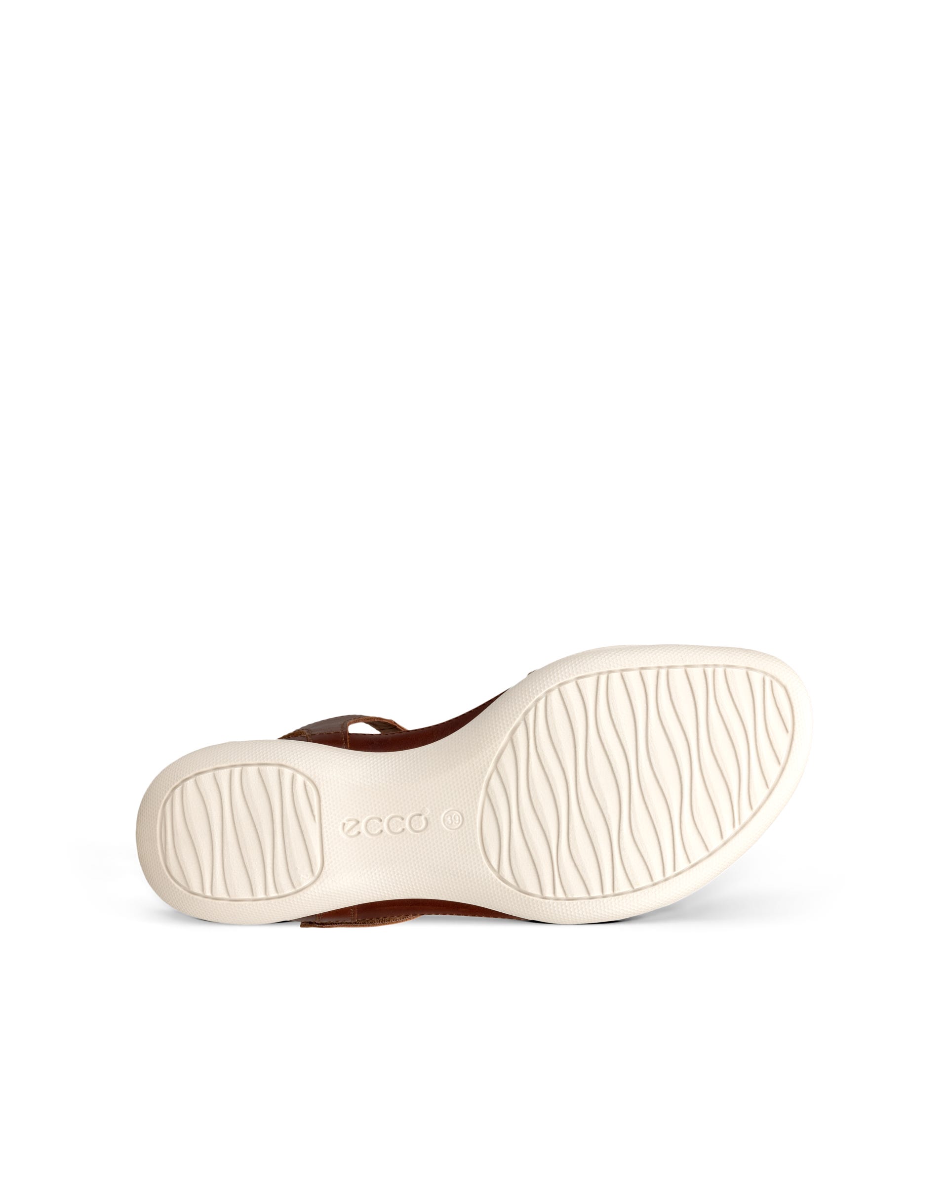 Women's ECCO® Flash Leather T-Bar Sandal Brown