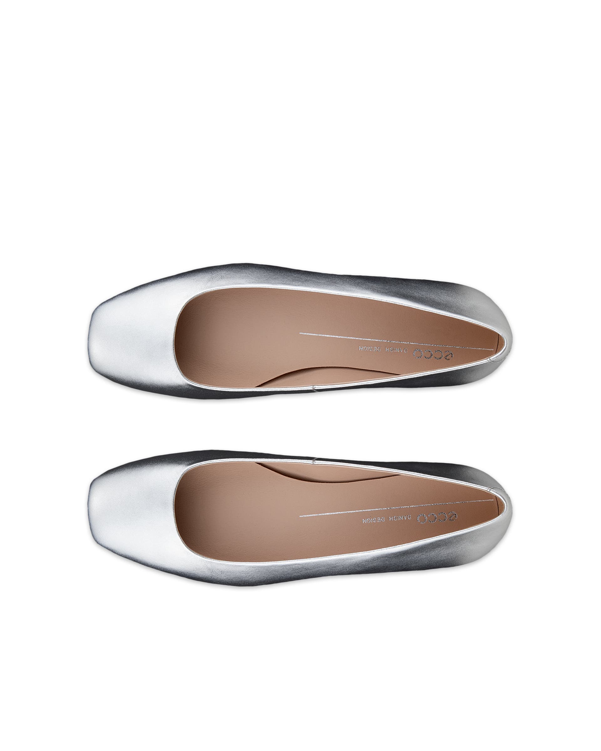 ECCO® Margot Damen Lederballerina - Metallic - Top left pair