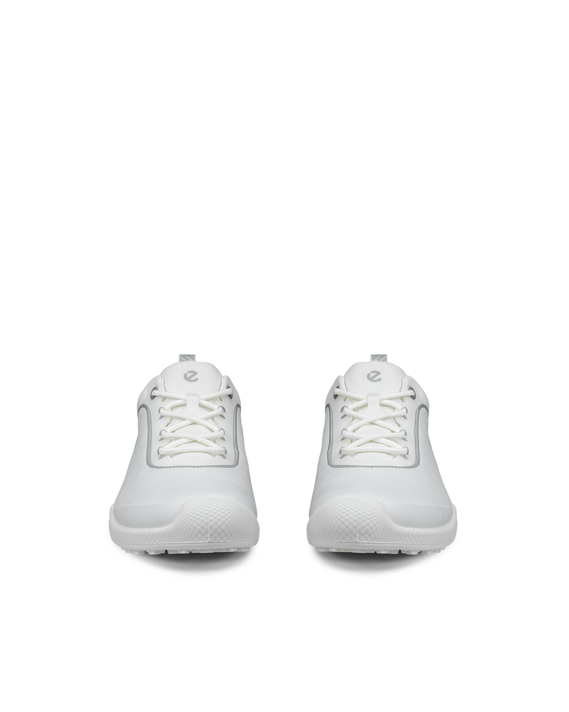 Women's ECCO® Golf Biom Hybrid Leather Golf Shoe - White - Front pair