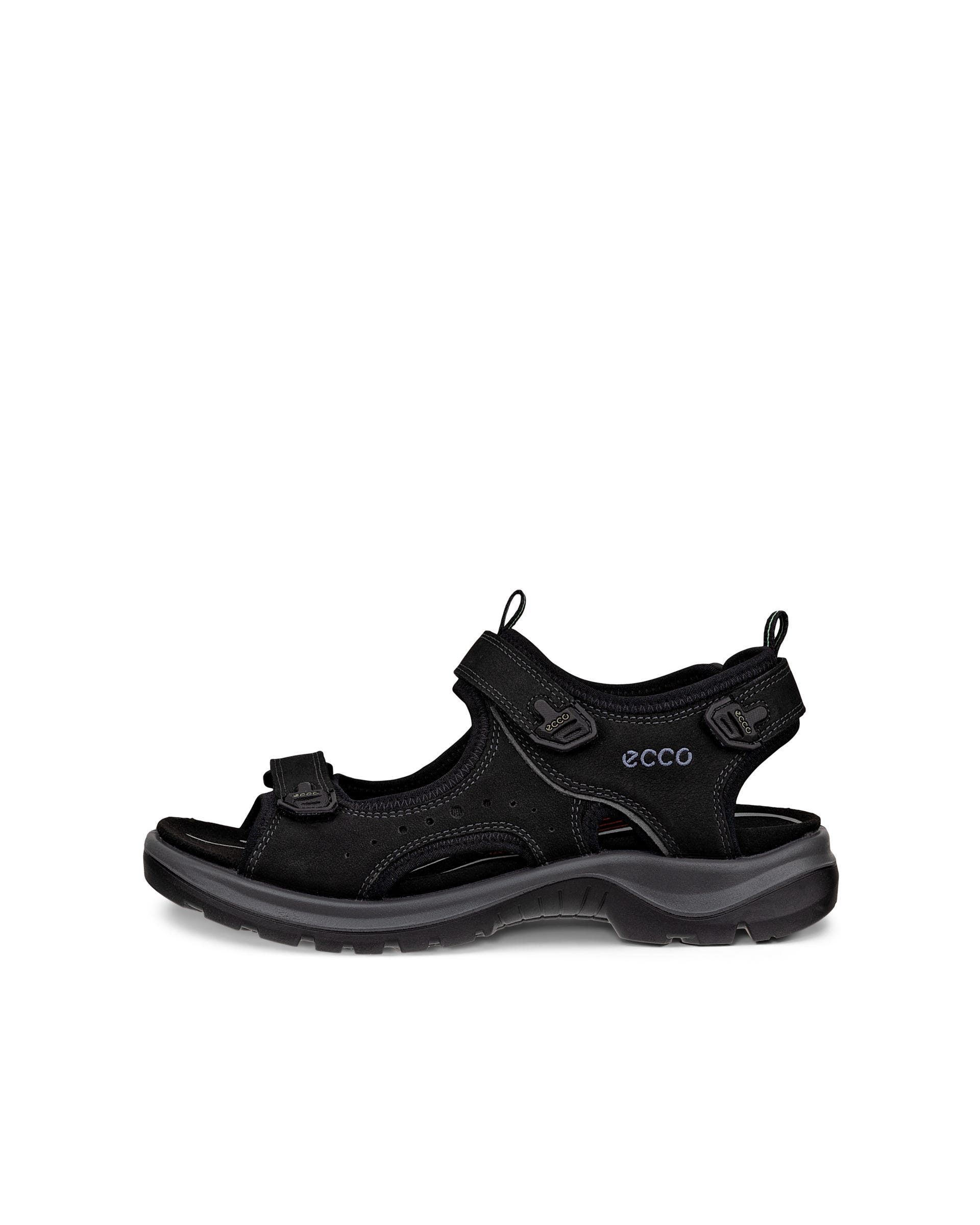 ECCO® Offroad sandale de marche en nubuck pour femme - Noir - Outside