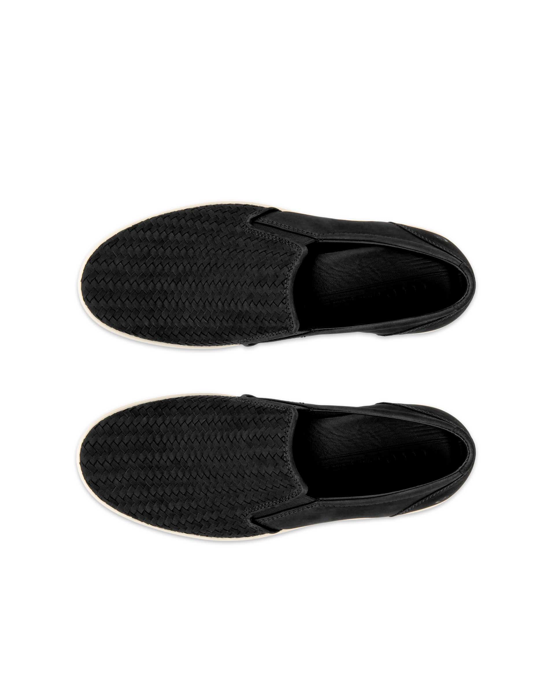 Men's ECCO® Soft 7 Nubuck Slip-On - Black - Top left pair