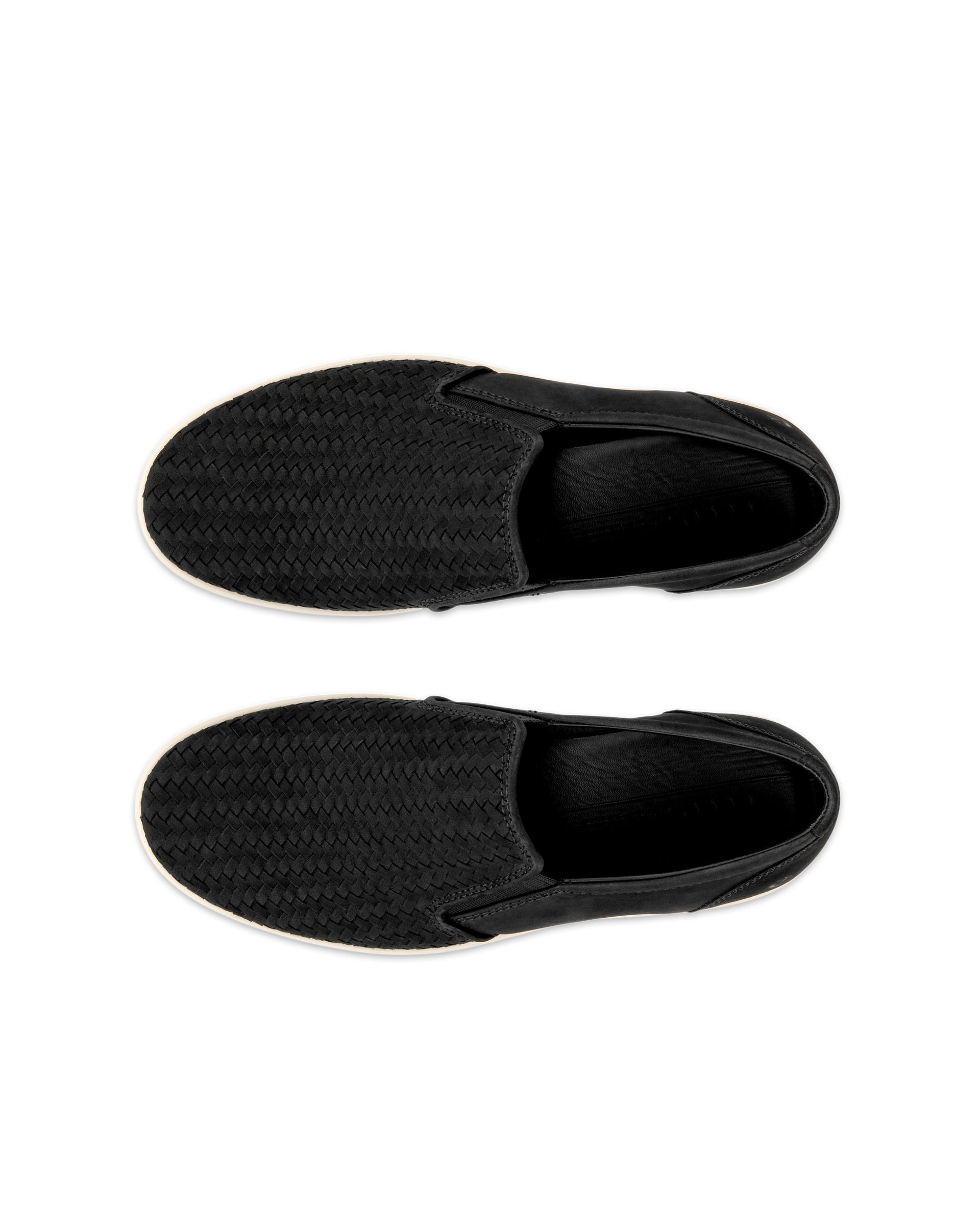 Men's ECCO® Soft 7 Nubuck Slip-On - Black - Top left pair