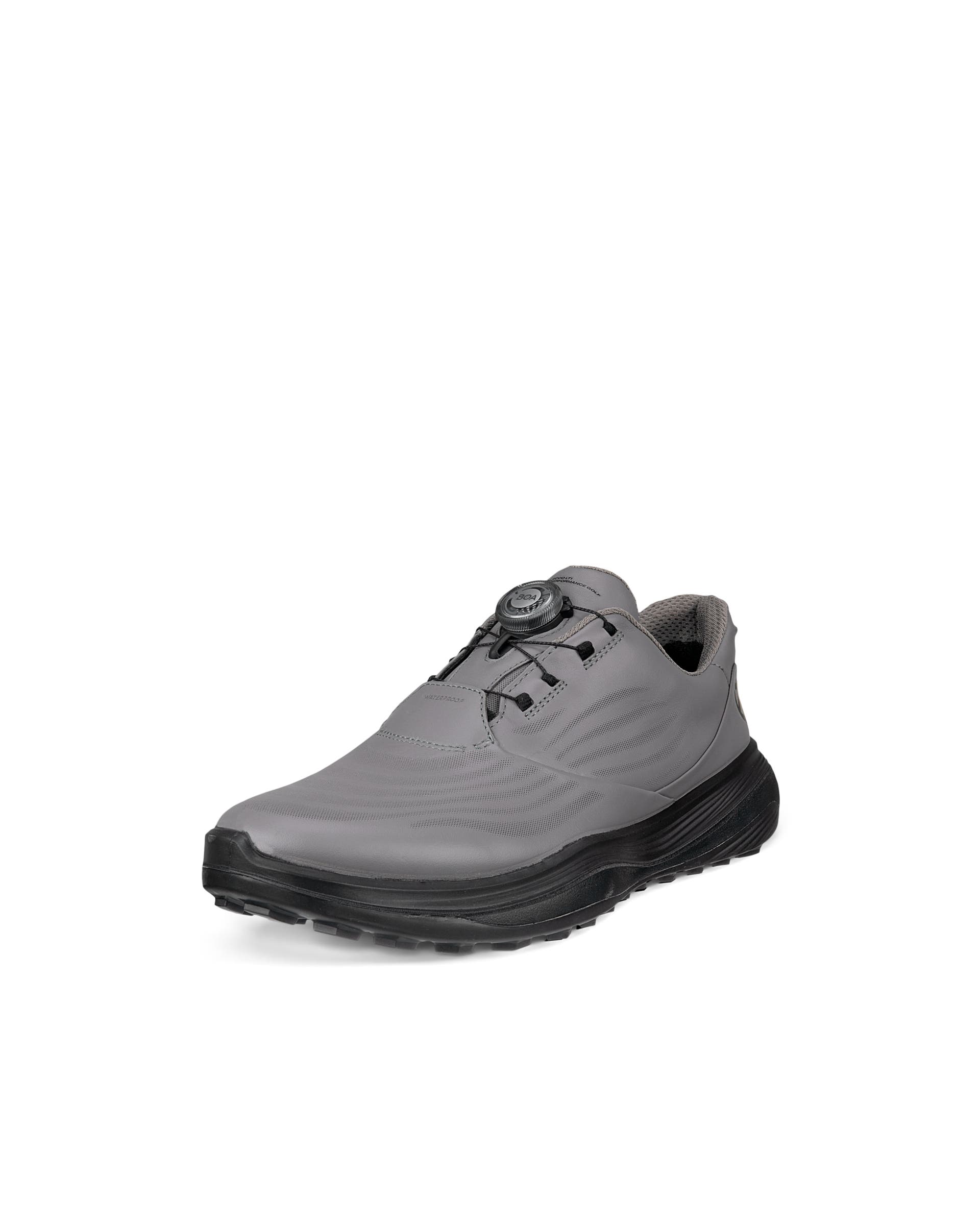Men's ECCO® Golf LT1 Leather Waterproof Shoe - Grey - Main