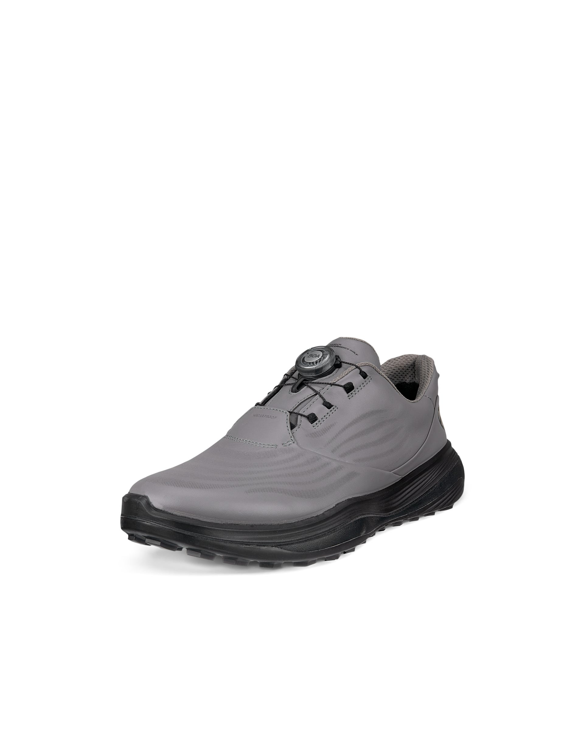 Men's ECCO® Golf LT1 Leather Waterproof Shoe - Grey - Main