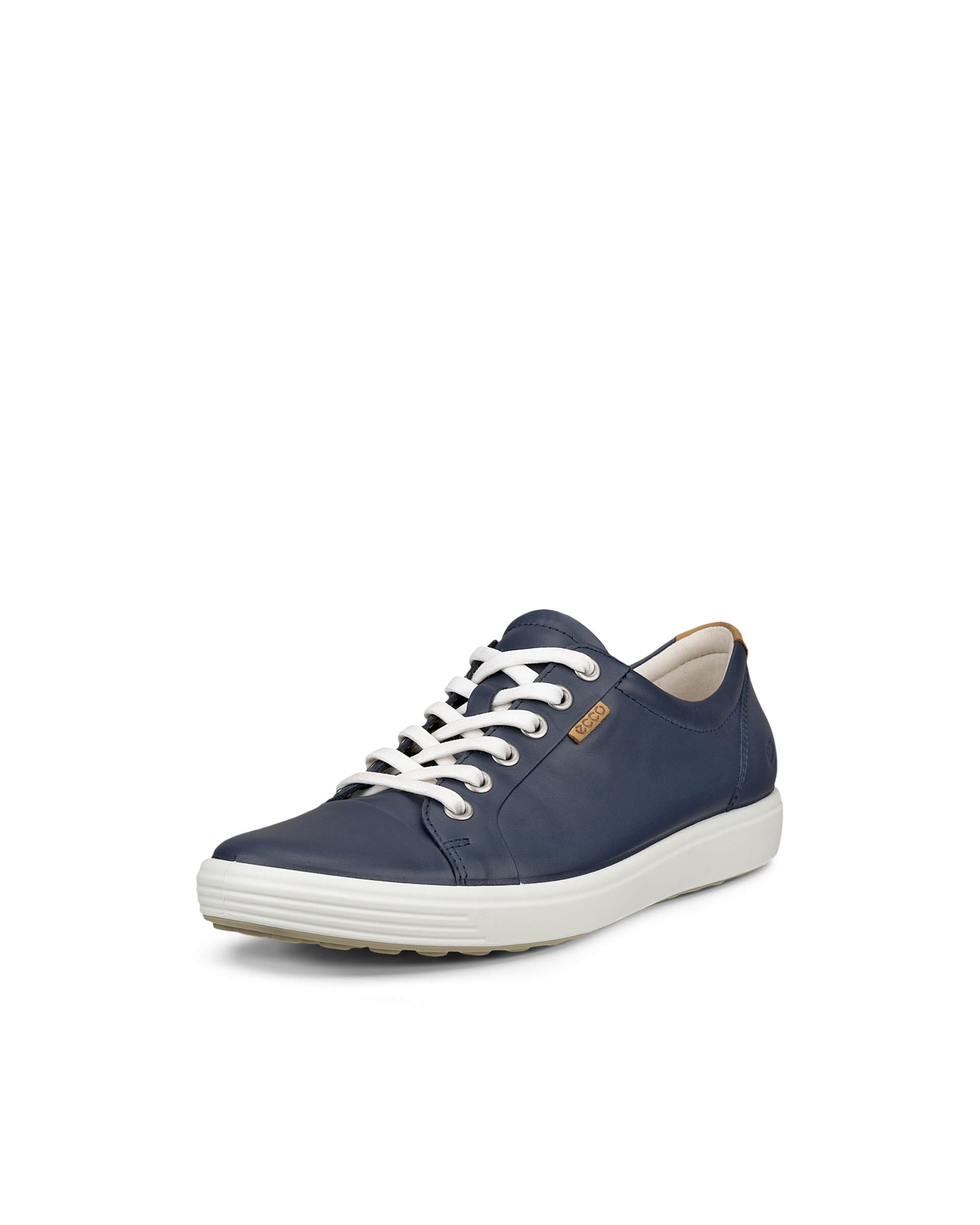 ECCO® Soft 7 női bőr sneaker - Kék - Main