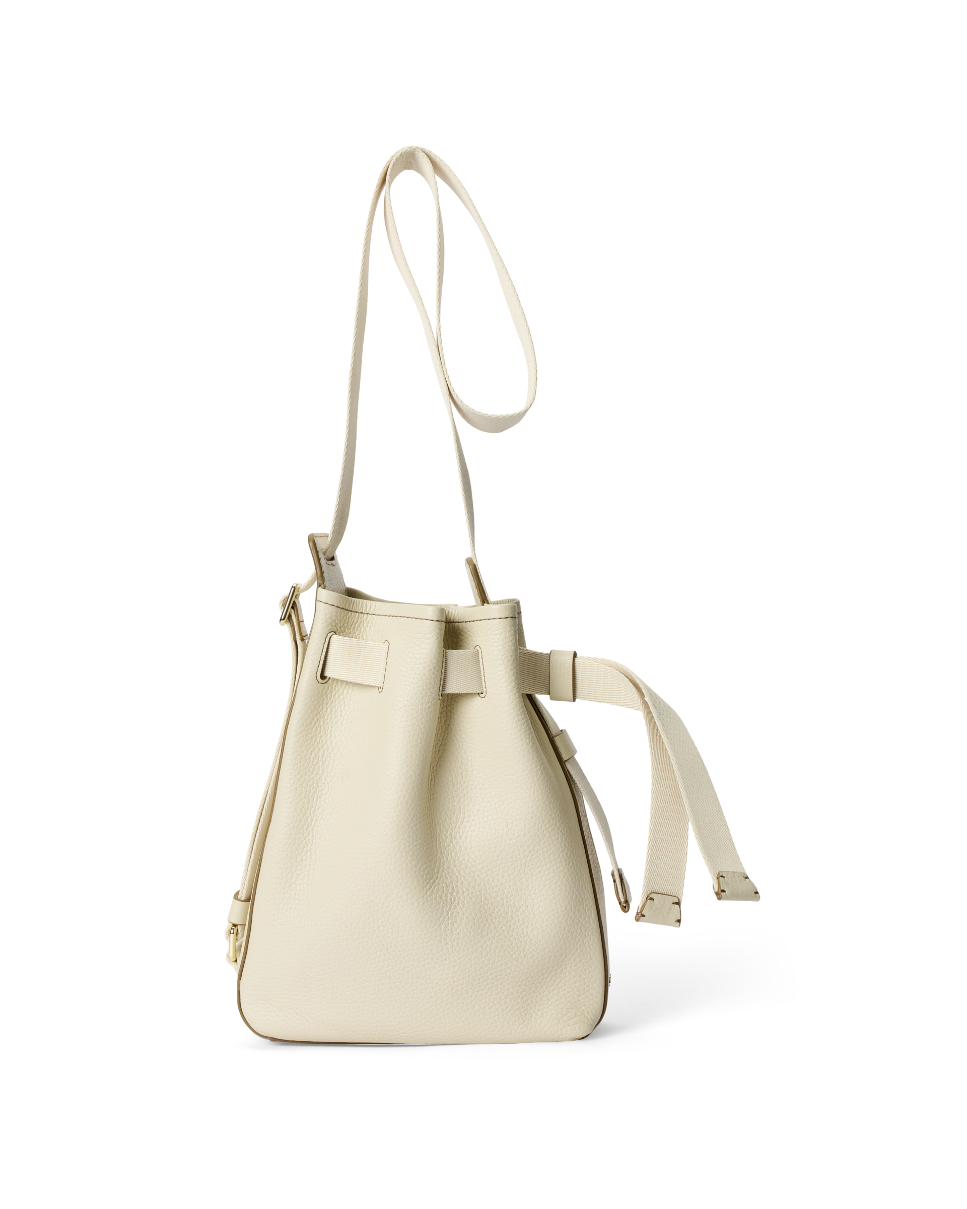 ECCO Sail Small レザーホーボーバッグ | ベージュ 美品✨ECCO エコー 