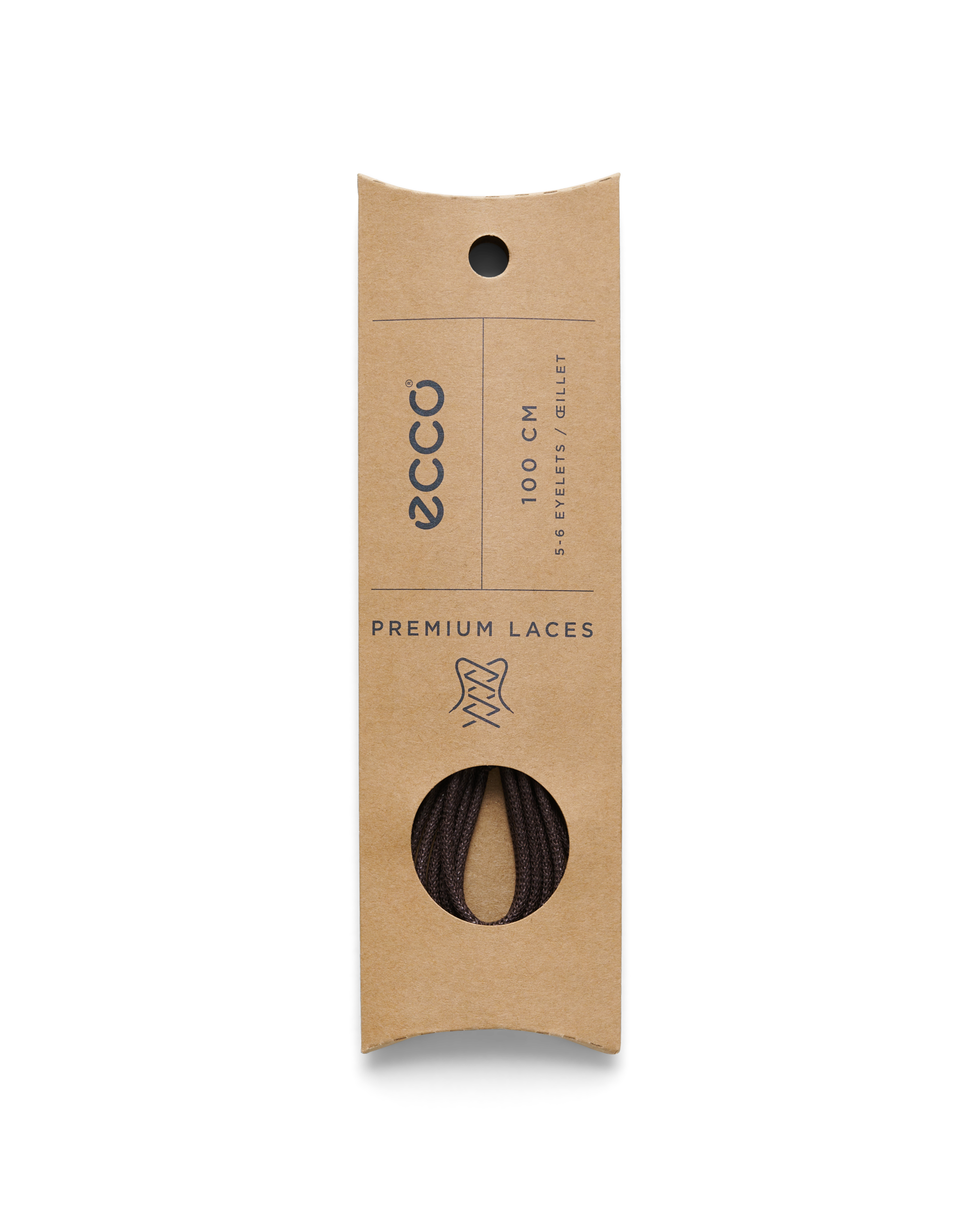 ECCO Round Laces — Brown