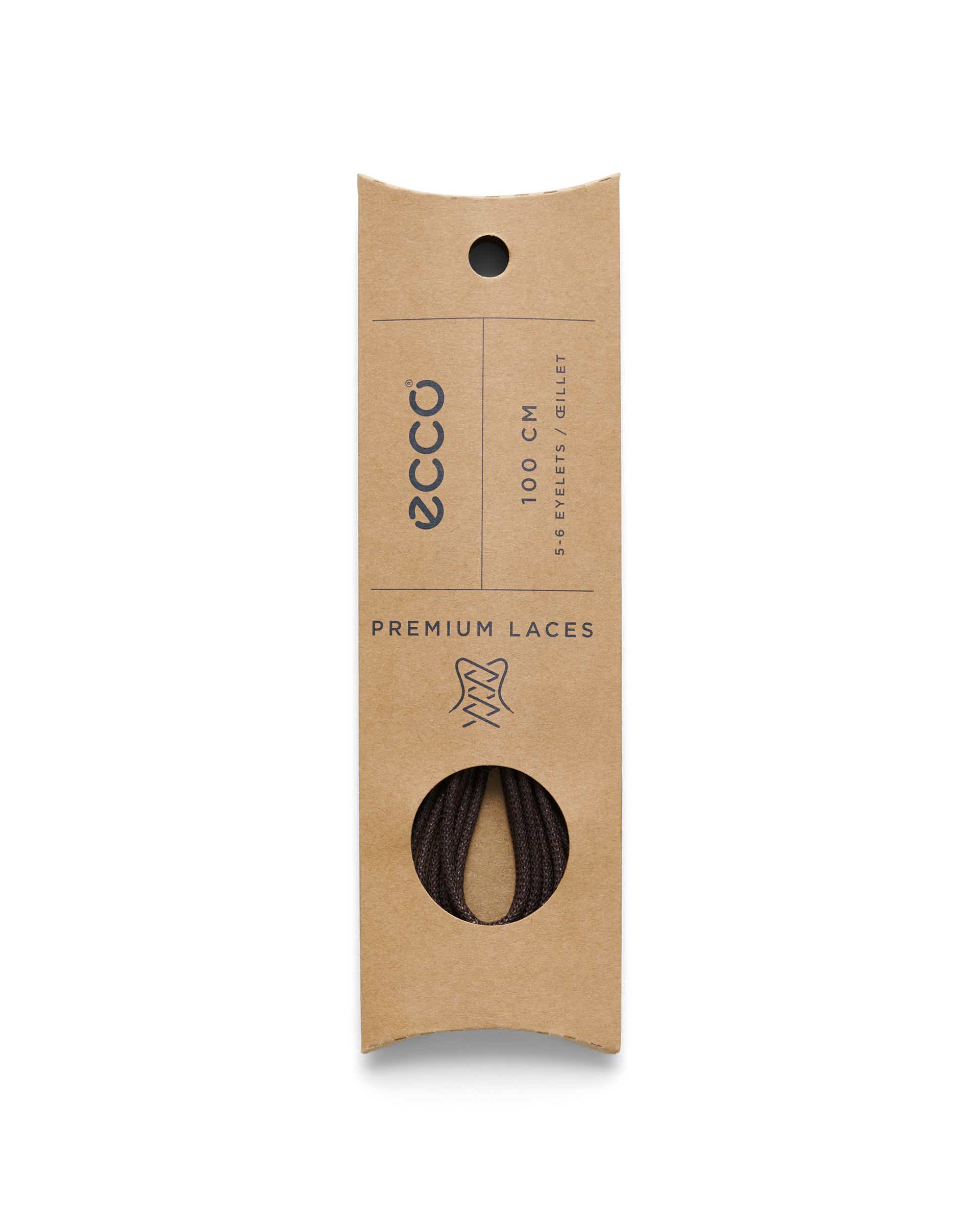 ECCO® Round Runde Schnürsenkel - Braun - Detail-2