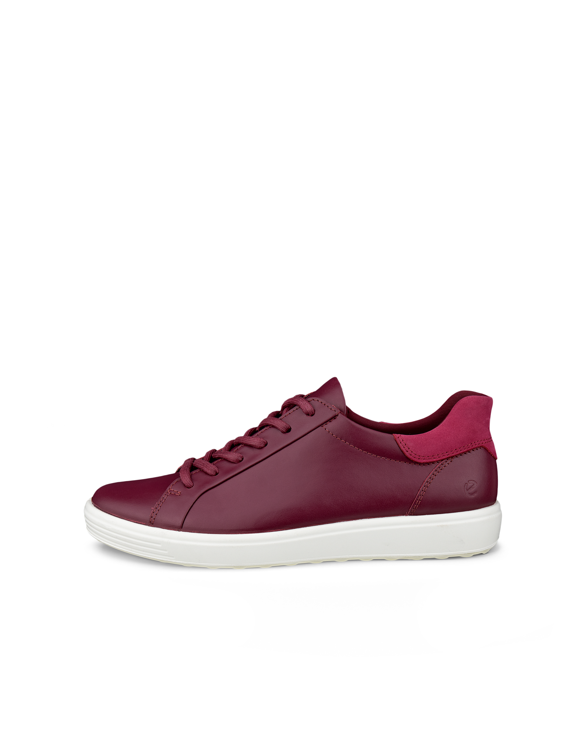Basket en cuir à enfiler ECCO® Soft pour femme Rouge