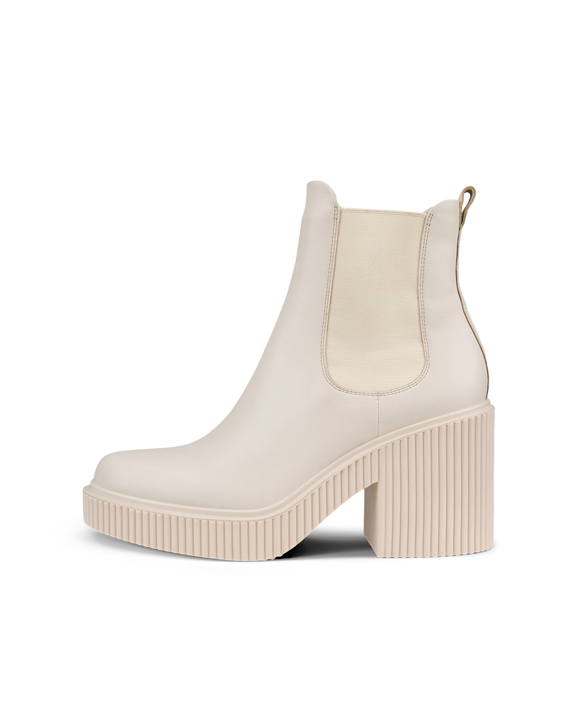 ECCO Fluted Heel ウィメンズ レザーチェルシーブーツ | ブラック