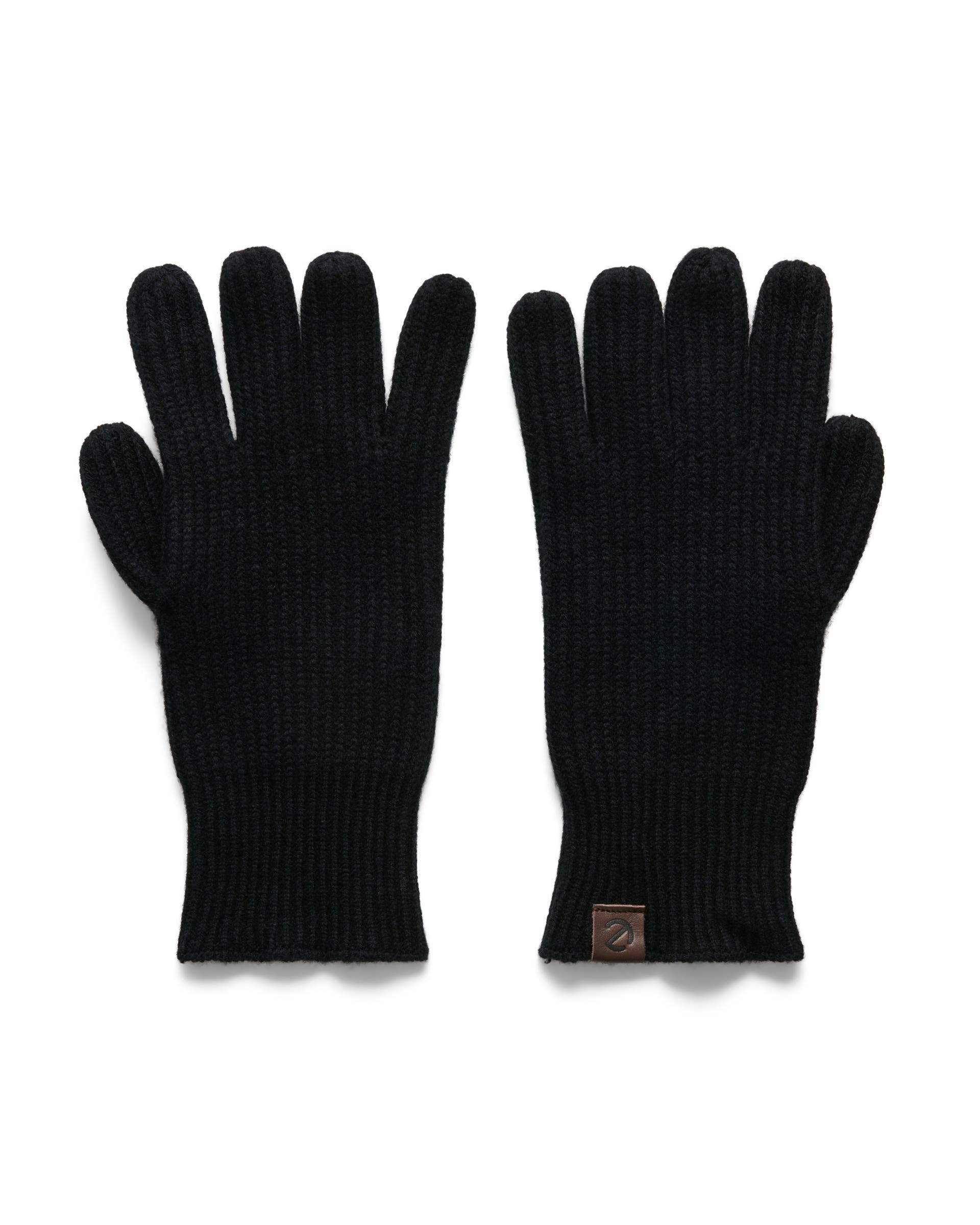 Men's ECCO® Classic Textile Gloves - Black - Main