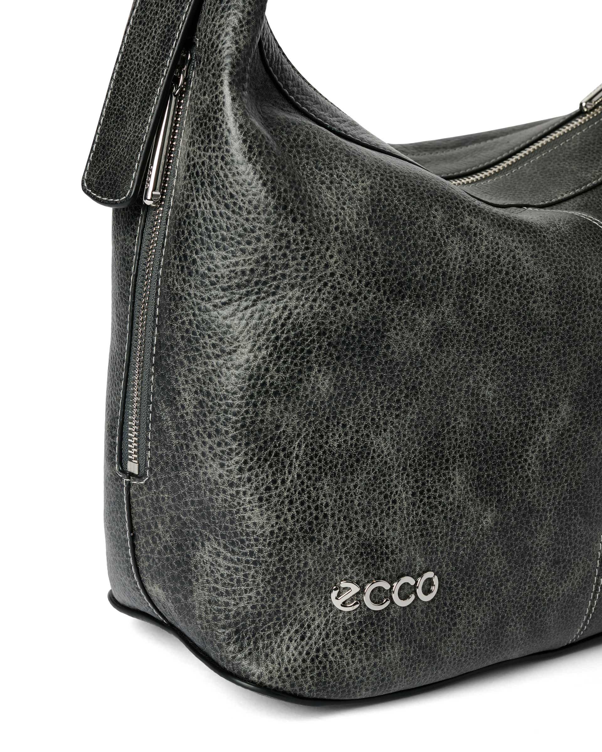 Sac en cuir ECCO® Hobo Medium porté épaule et bandoulière - Multicolore - Detail-1