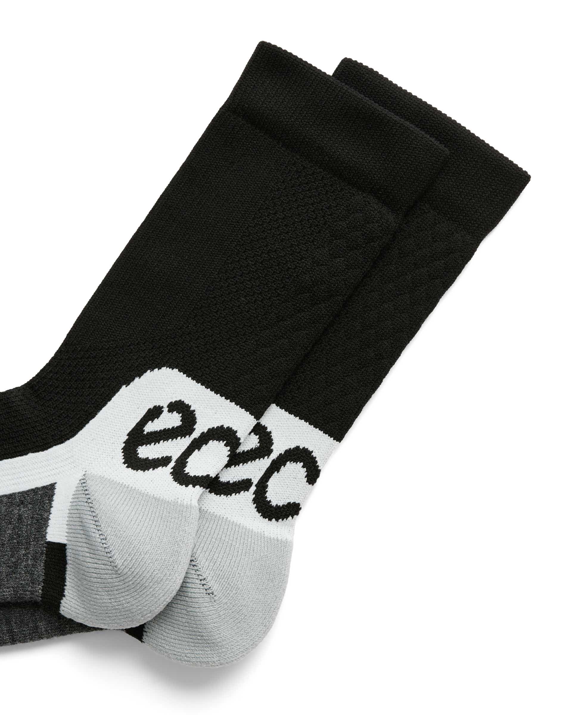 Unisex ECCO® Tech Sporty Mid-Cut Socks - Black - Detail-1