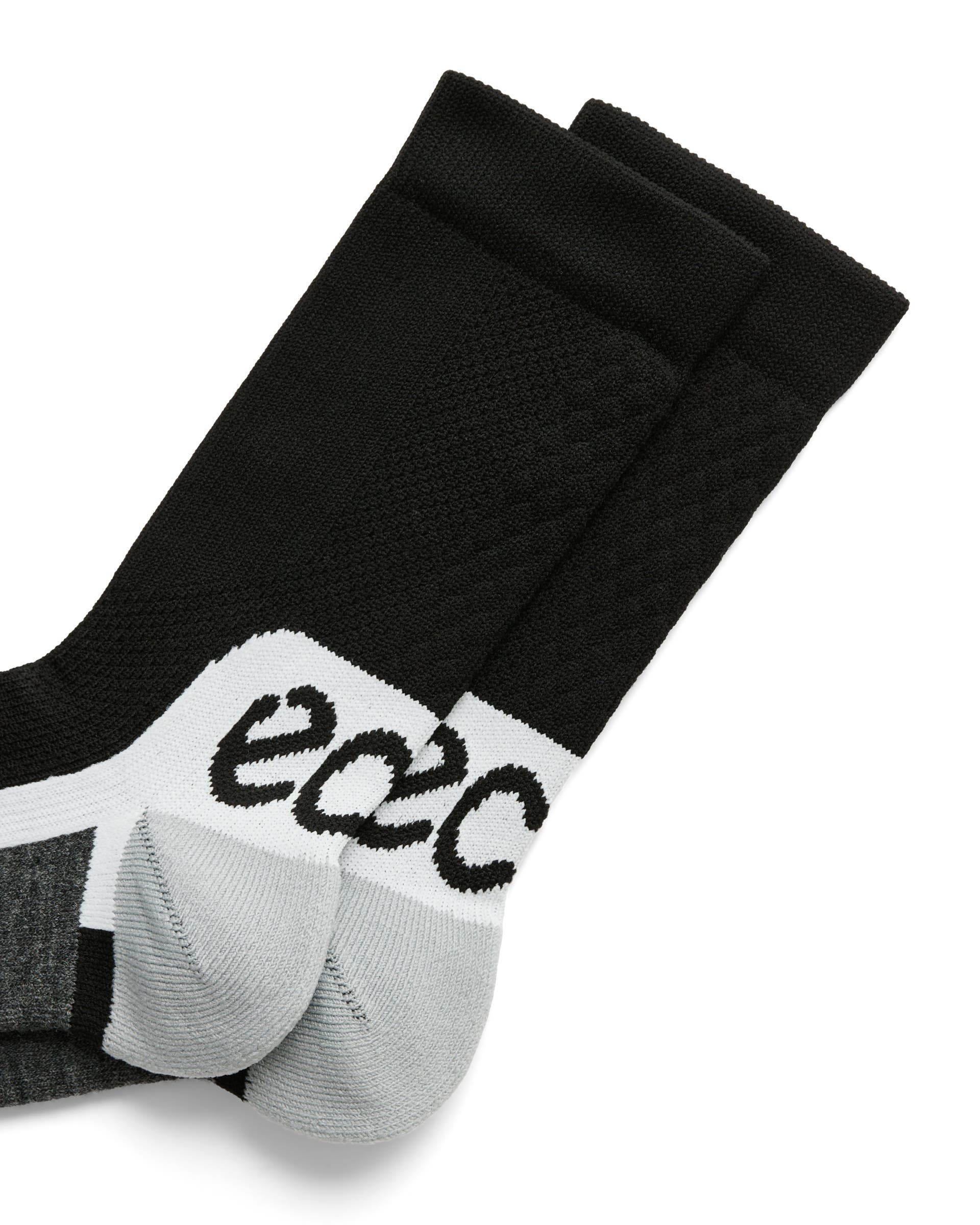 Unisex ECCO® Tech Sporty Mid-Cut Socks - Black - Detail-1