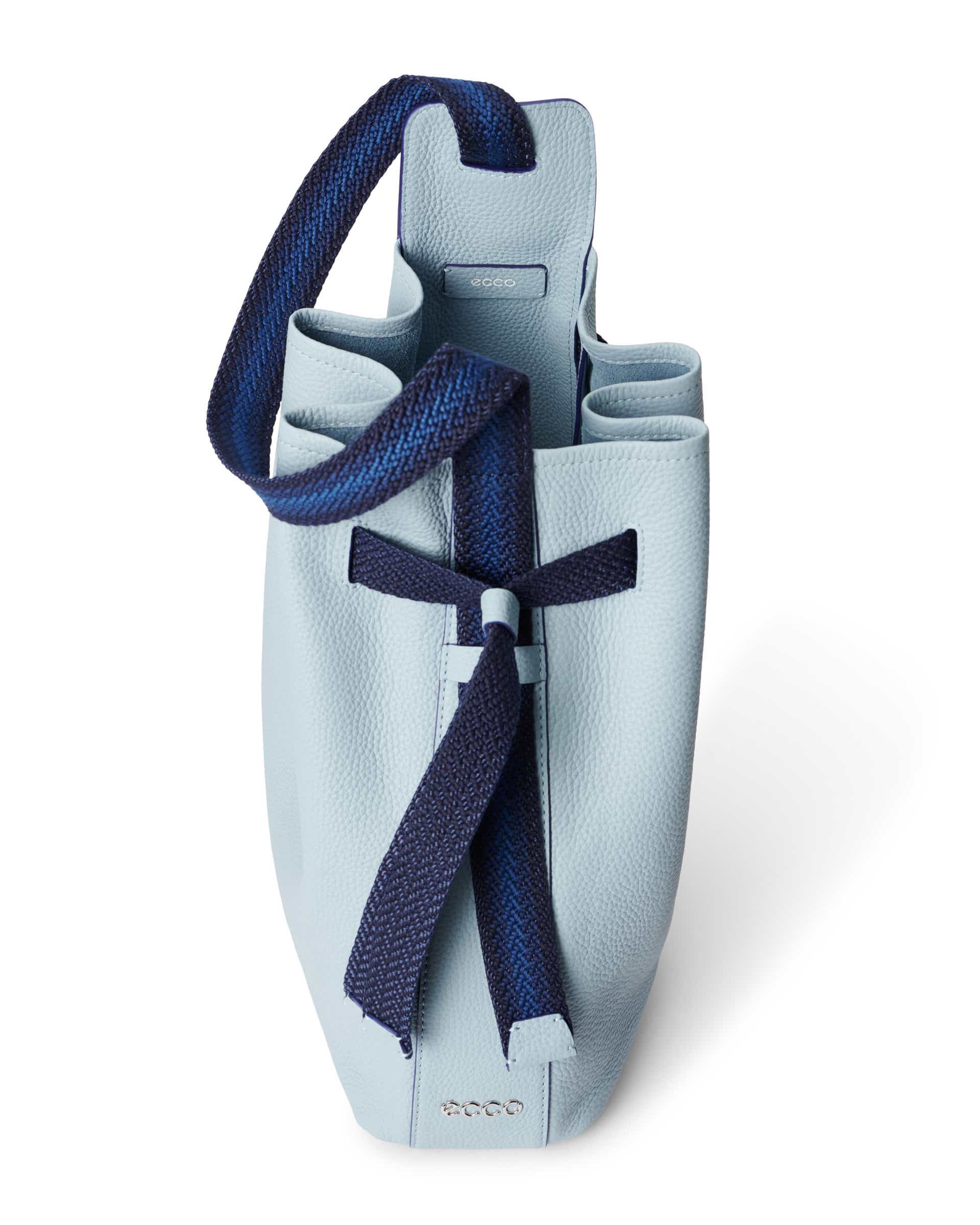 ECCO Sail Medium Pebbled レザーホーボーバッグ - ブルー - Inside