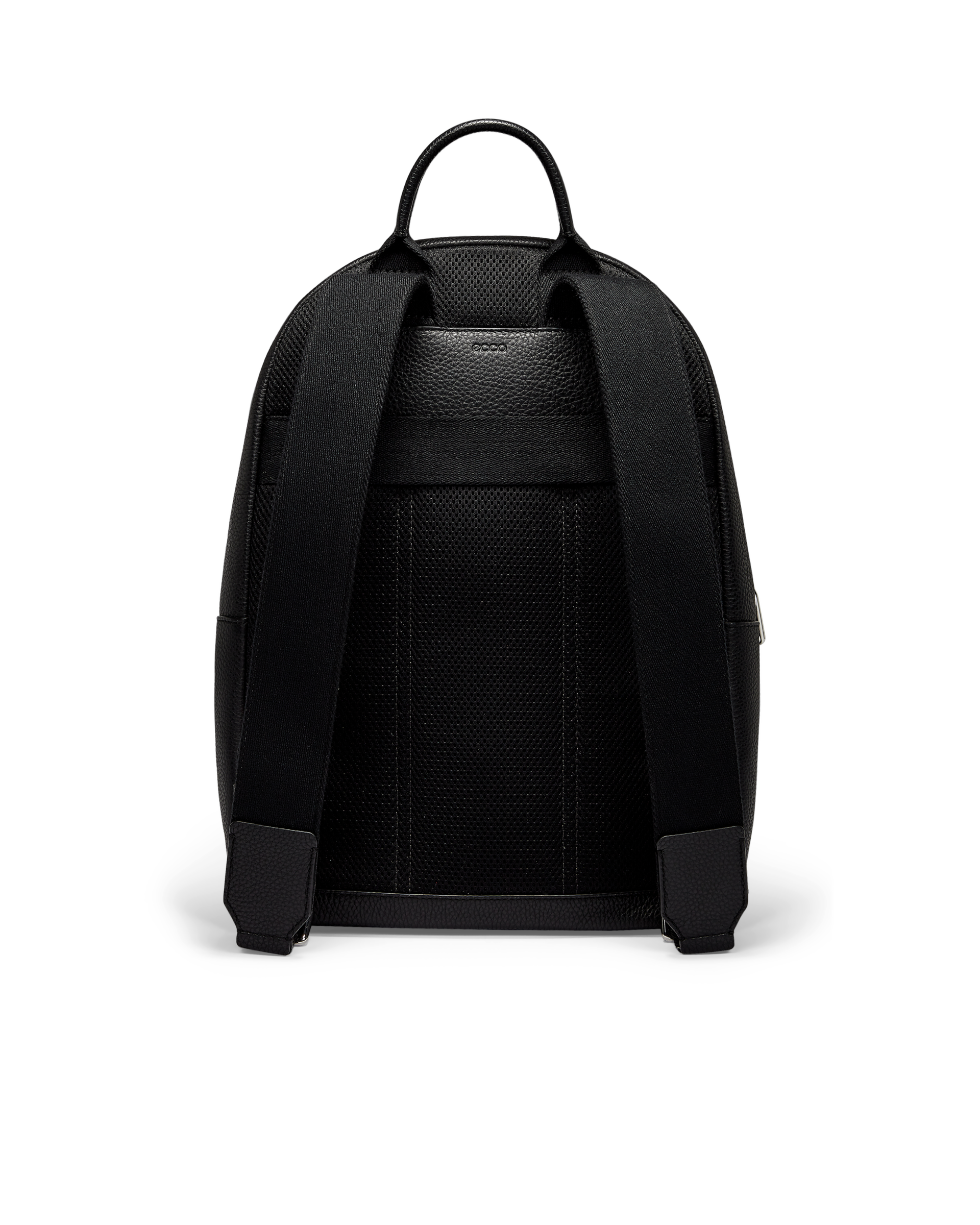ECCO Unisex Black Leather Backpack ECCO® Round Pack Leather Backpack | Black main image 2