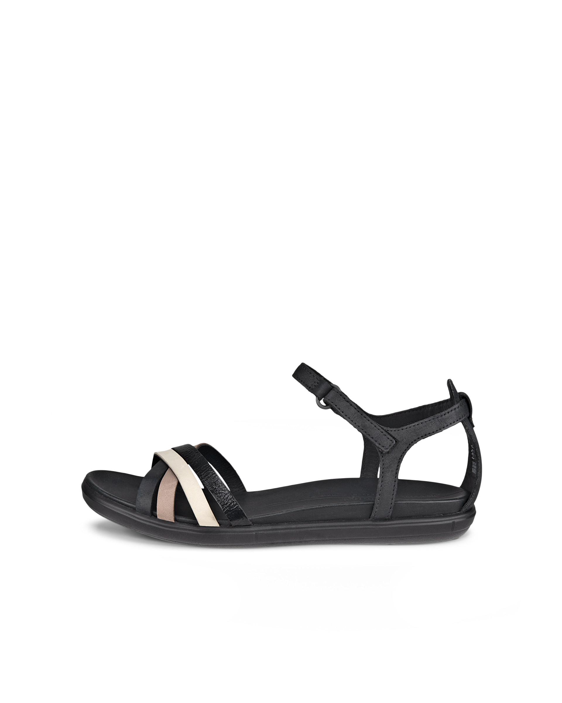 ECCO Simpil Sandal ウィメンズ ヌバックフラットサンダル | ブラック