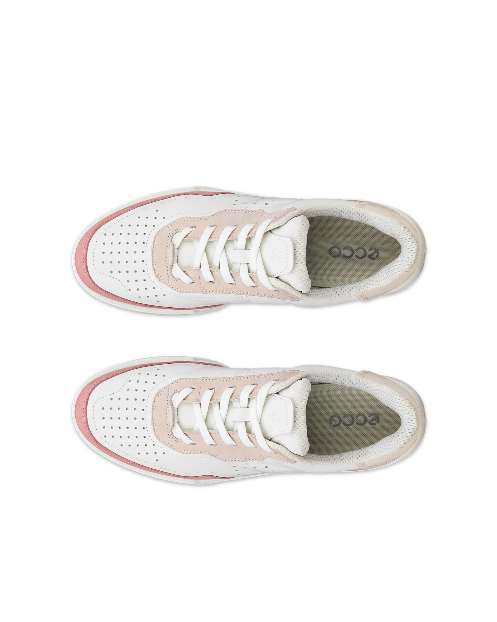 Women's ECCO® Street Court Leather Trainer White