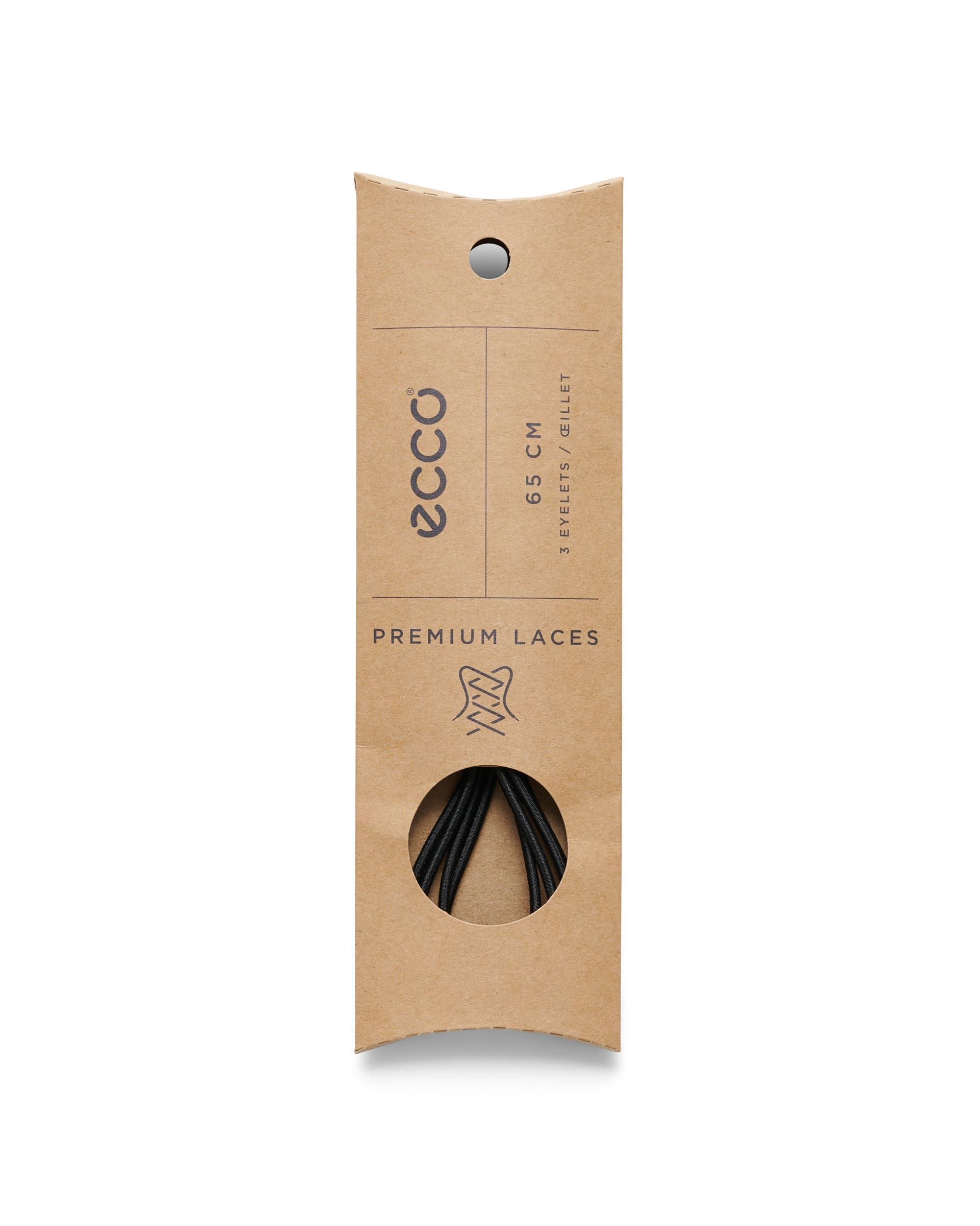 ECCO® Fast Lock Laces (65mm) - Black - Detail-2