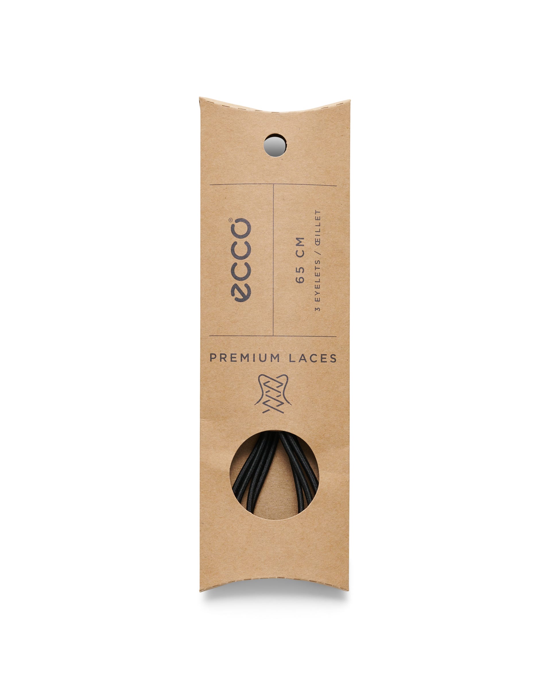 ECCO® Fast Lock Laces (65mm) - Black - Detail-2