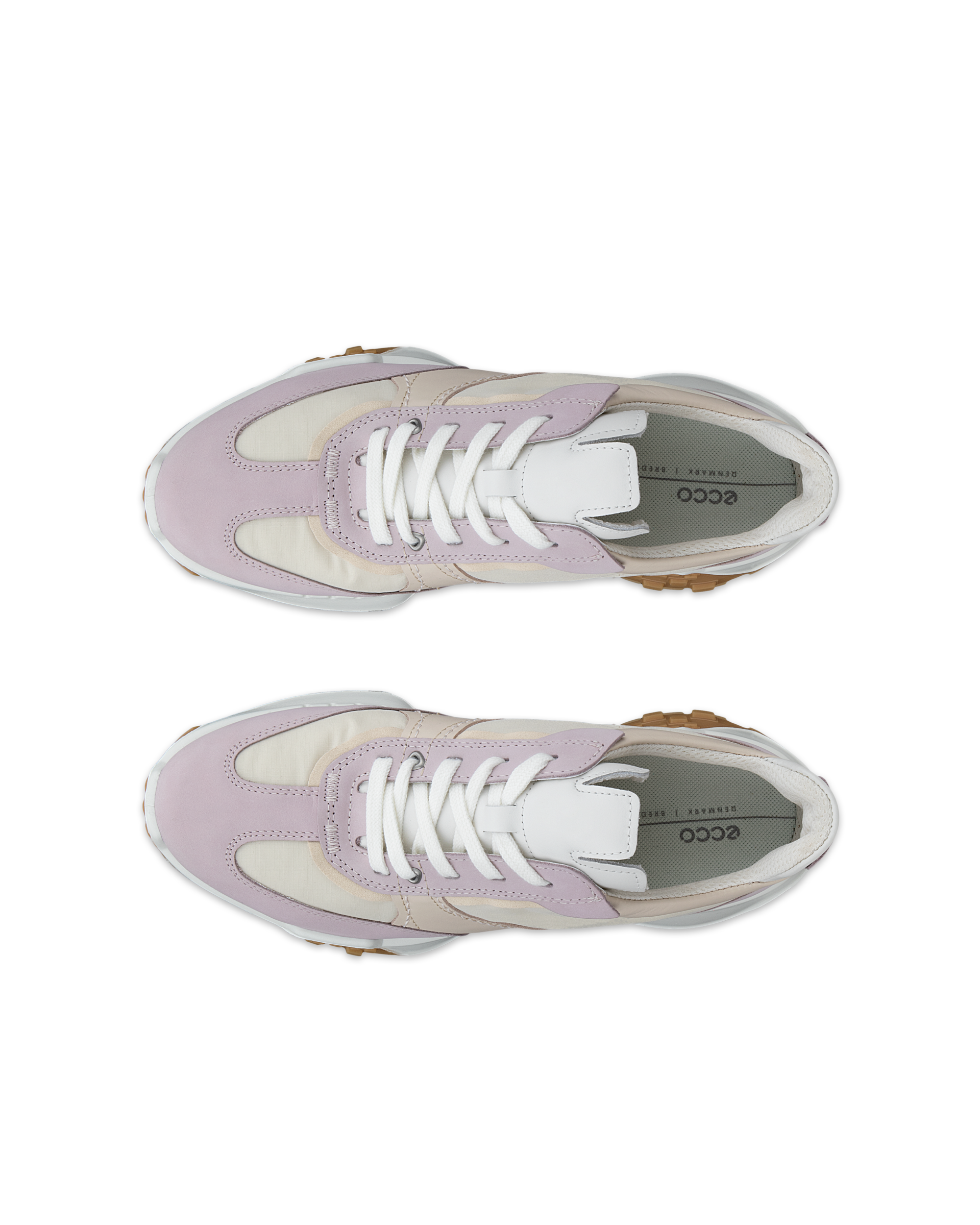 ECCO® Retro Sneaker baskets en cuir pour femme - Multicolore - Top left pair