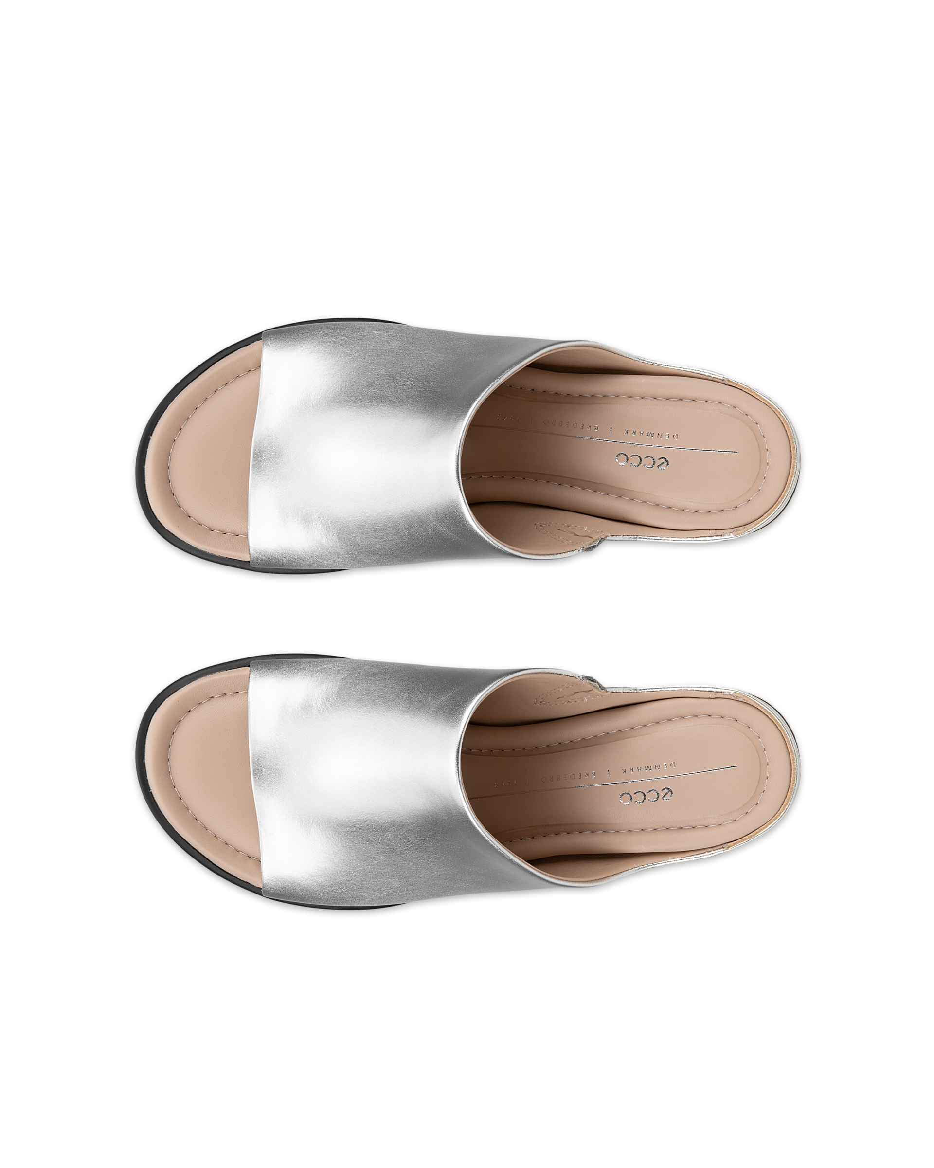 ECCO® Sculpted Sandal LX 35 odinės įsispiriamos basutės moterims - Sidabrinė - Top left pair