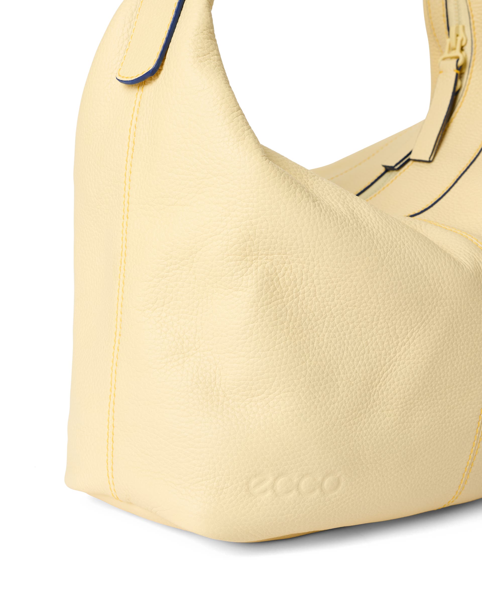 ECCO® Hobo Medium Organic Leather Hobo Bag - Yellow - Detail-1