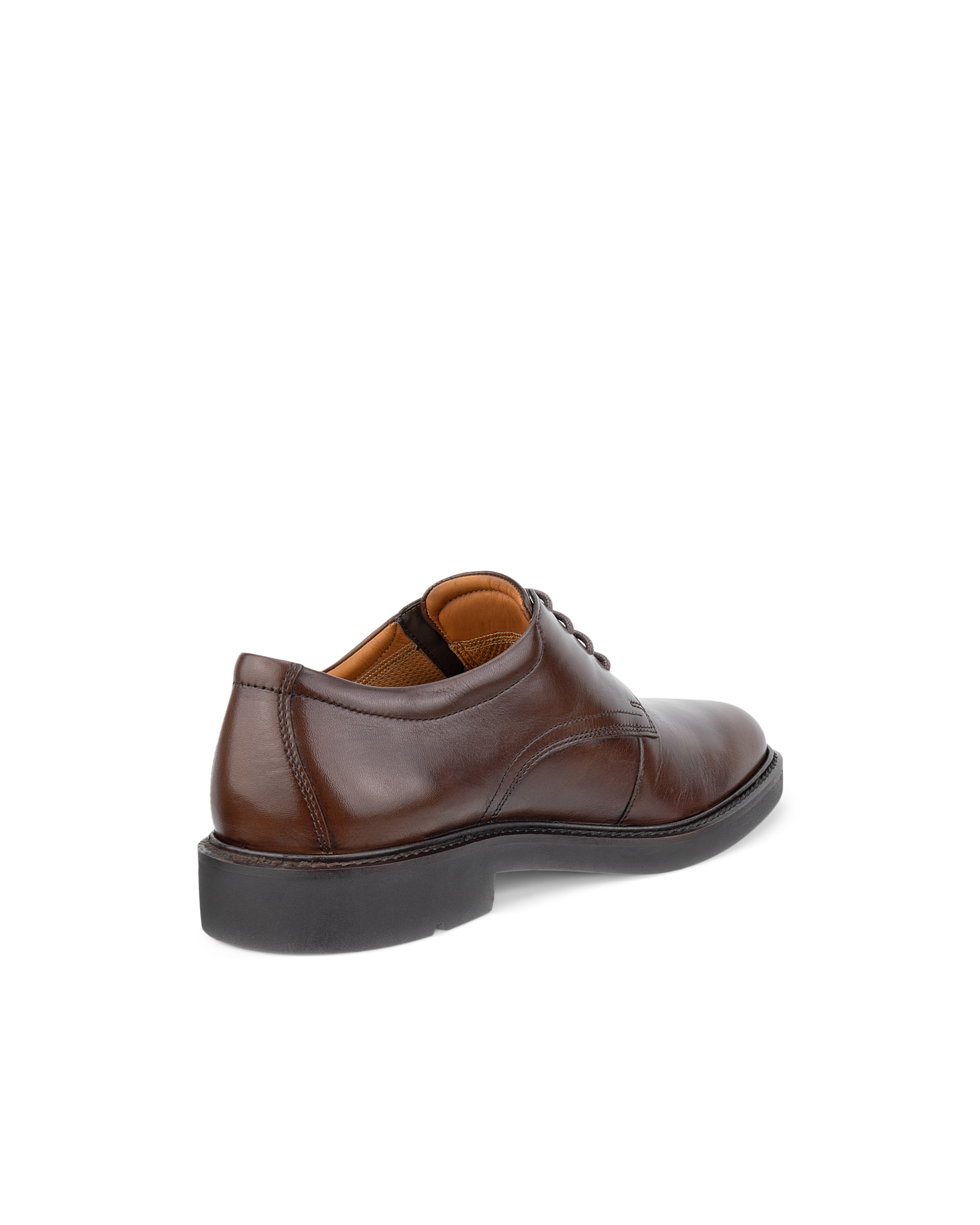 Men's ECCO® Metropole London Leather Derby Shoe - Brown - Back