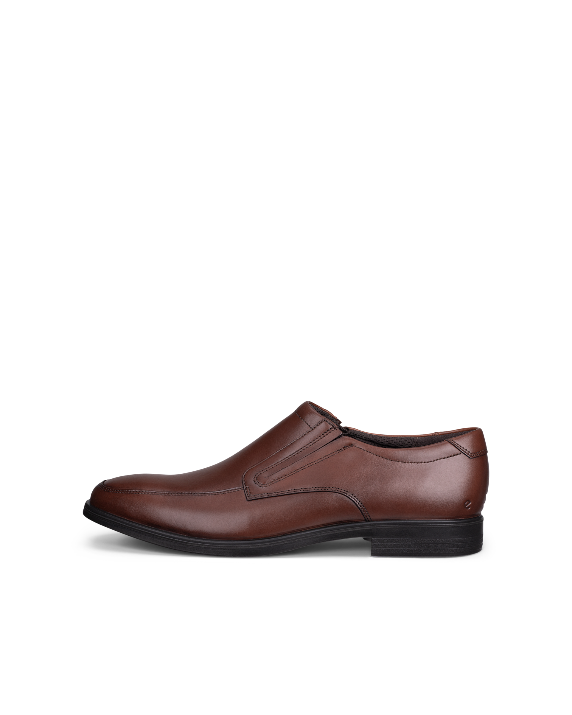 ECCO MELBOURNE - Men's Leather Slip-On Dress Shoe - Brown - 46