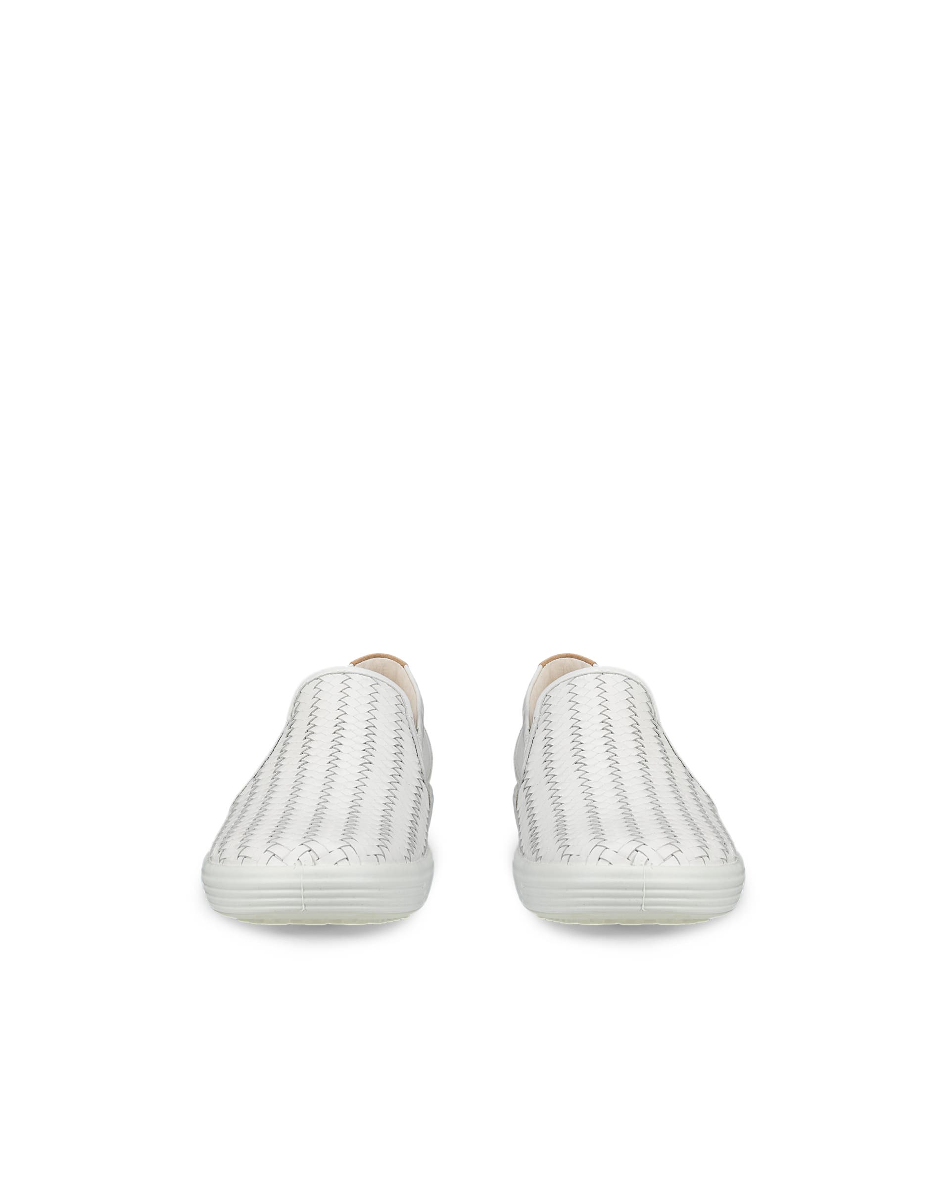 Dámske kožené tenisky ECCO® SOFT 7 - Biela - Front pair