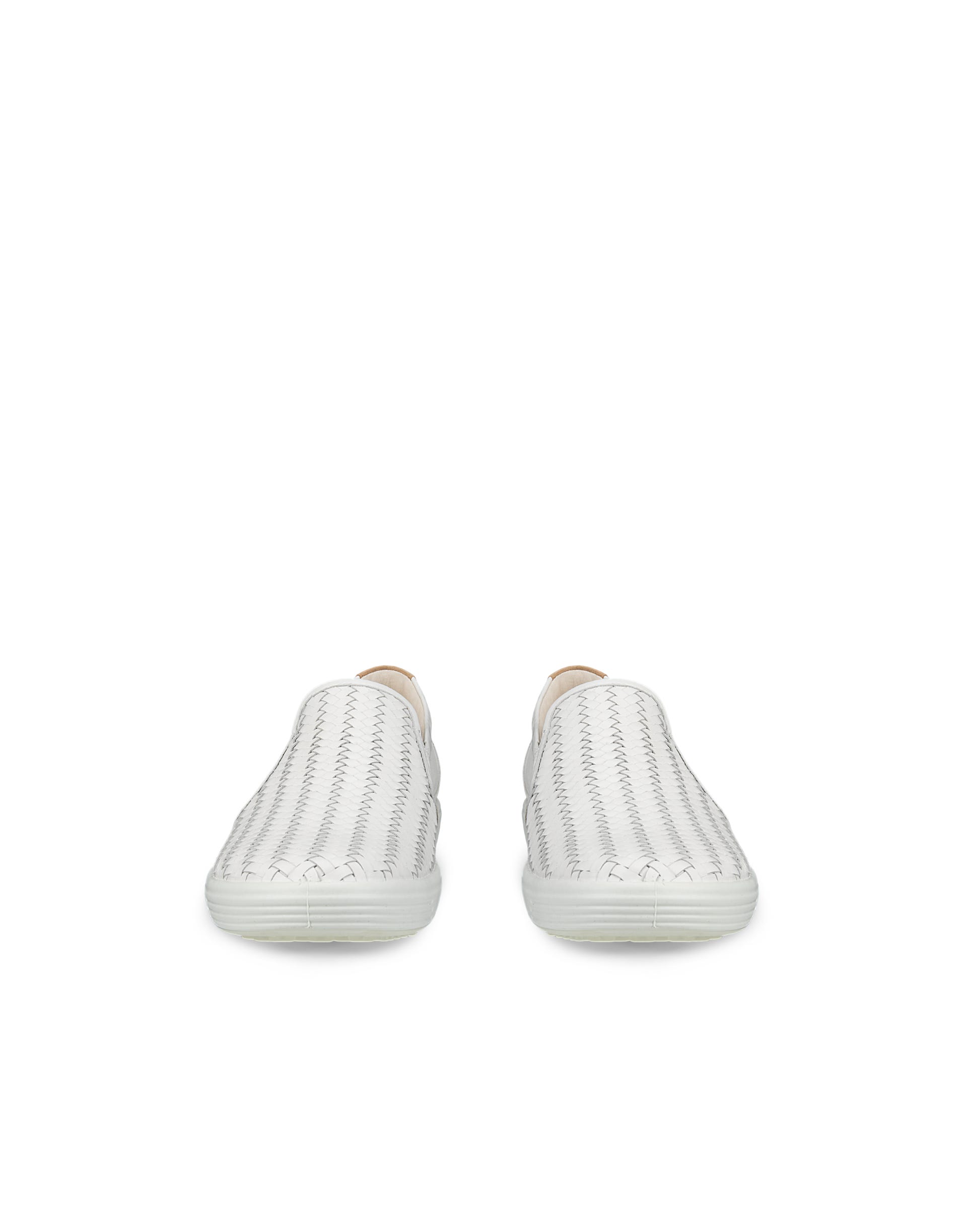 Dámske kožené tenisky ECCO® SOFT 7 - Biela - Front pair