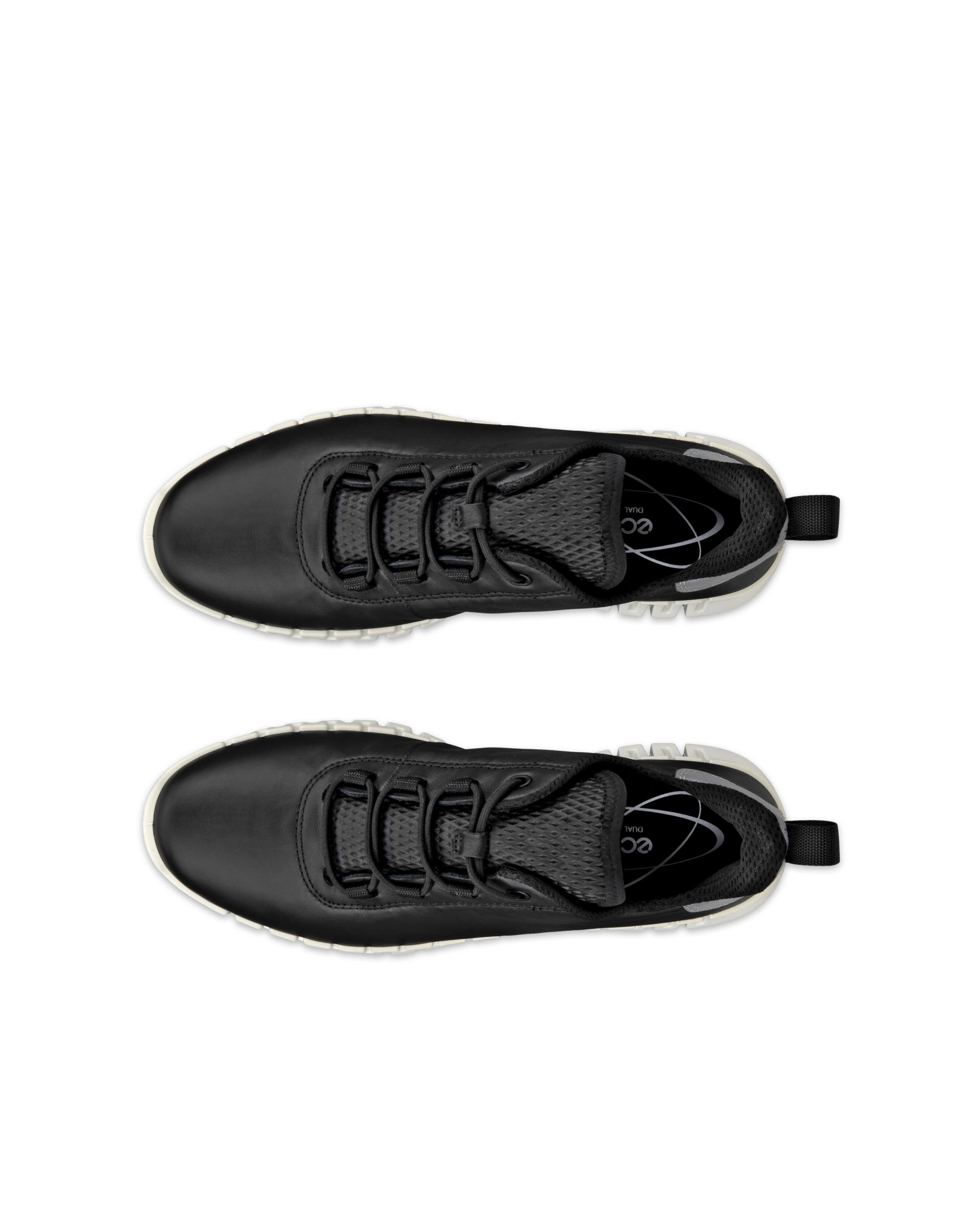 Naisten ECCO® Gruuv nahka tennari - Musta - Top left pair