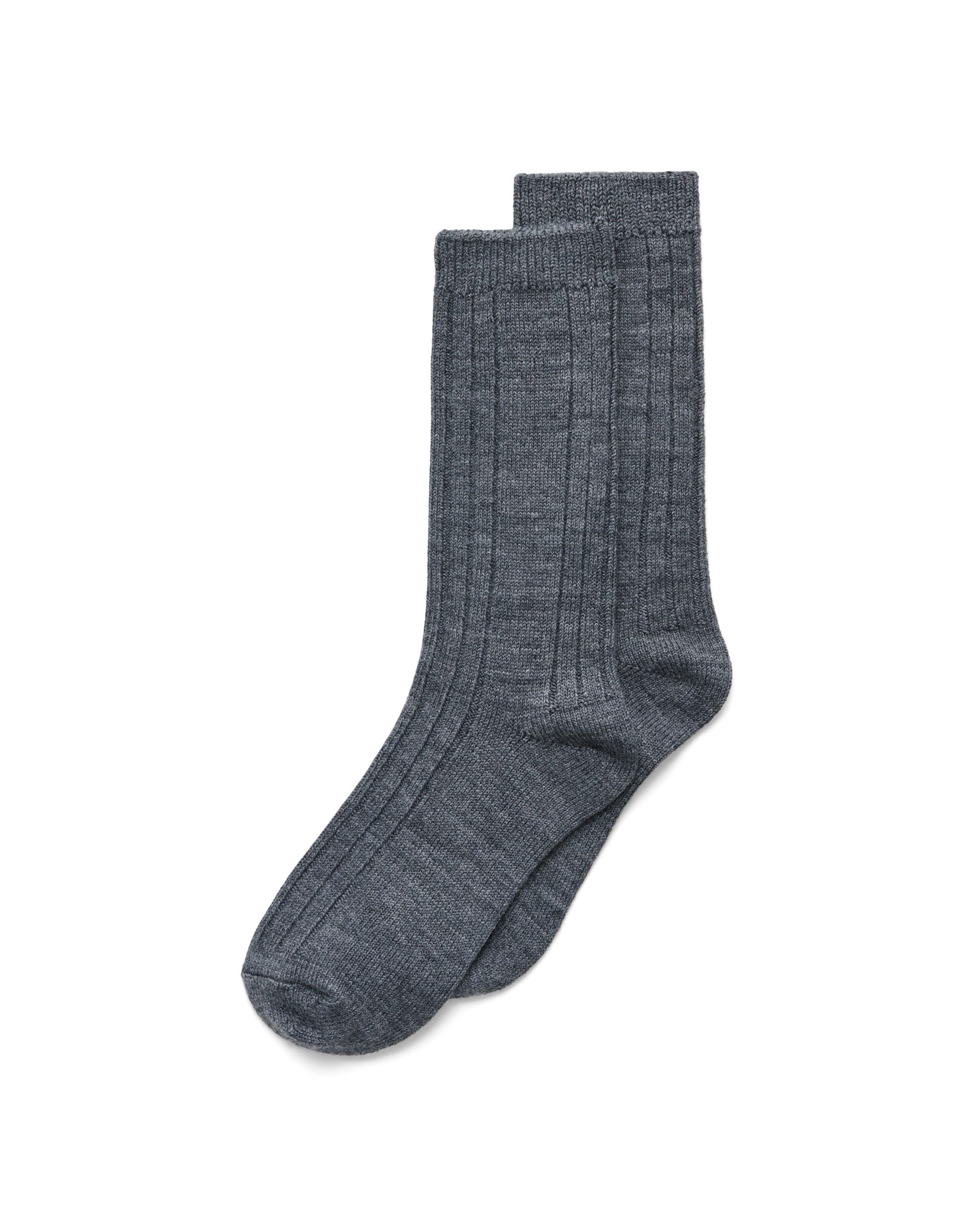 Unisex ECCO® Ribbed Mid-Cut Socks - Grey - Main