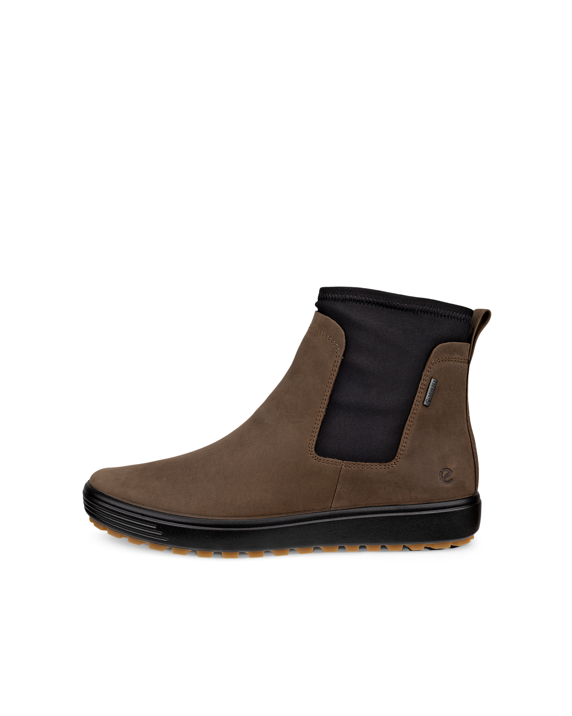ECCO® SOFT 7 dames nubuck Chelsea boot - Bruin - Outside