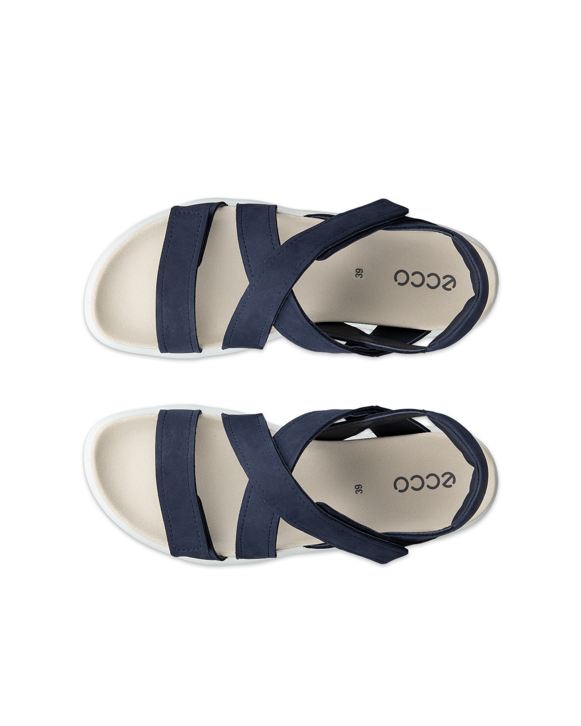 ECCO Soft Sandal — Blue