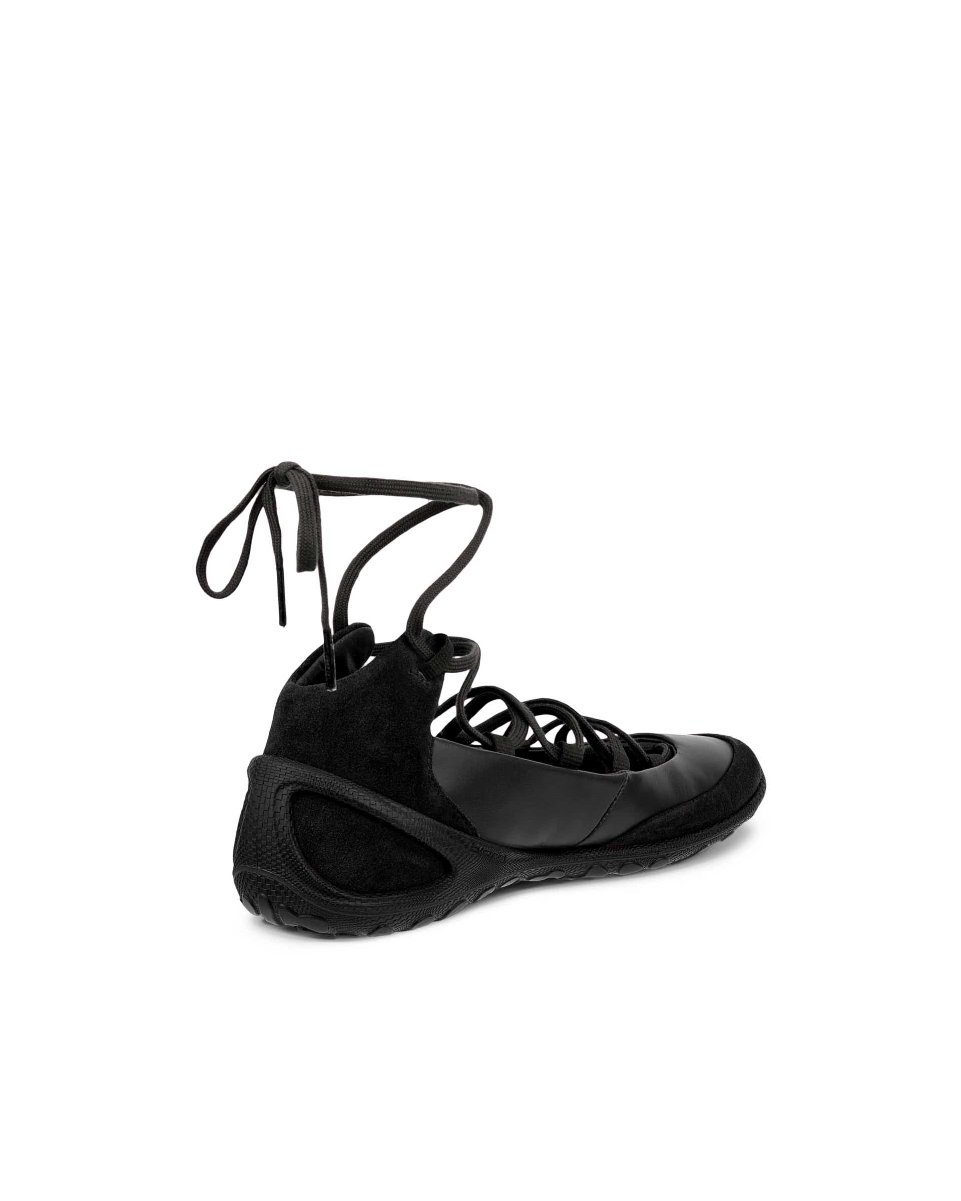 Women's ECCO® BIOM LITE Leather Ballerina - Black - Back