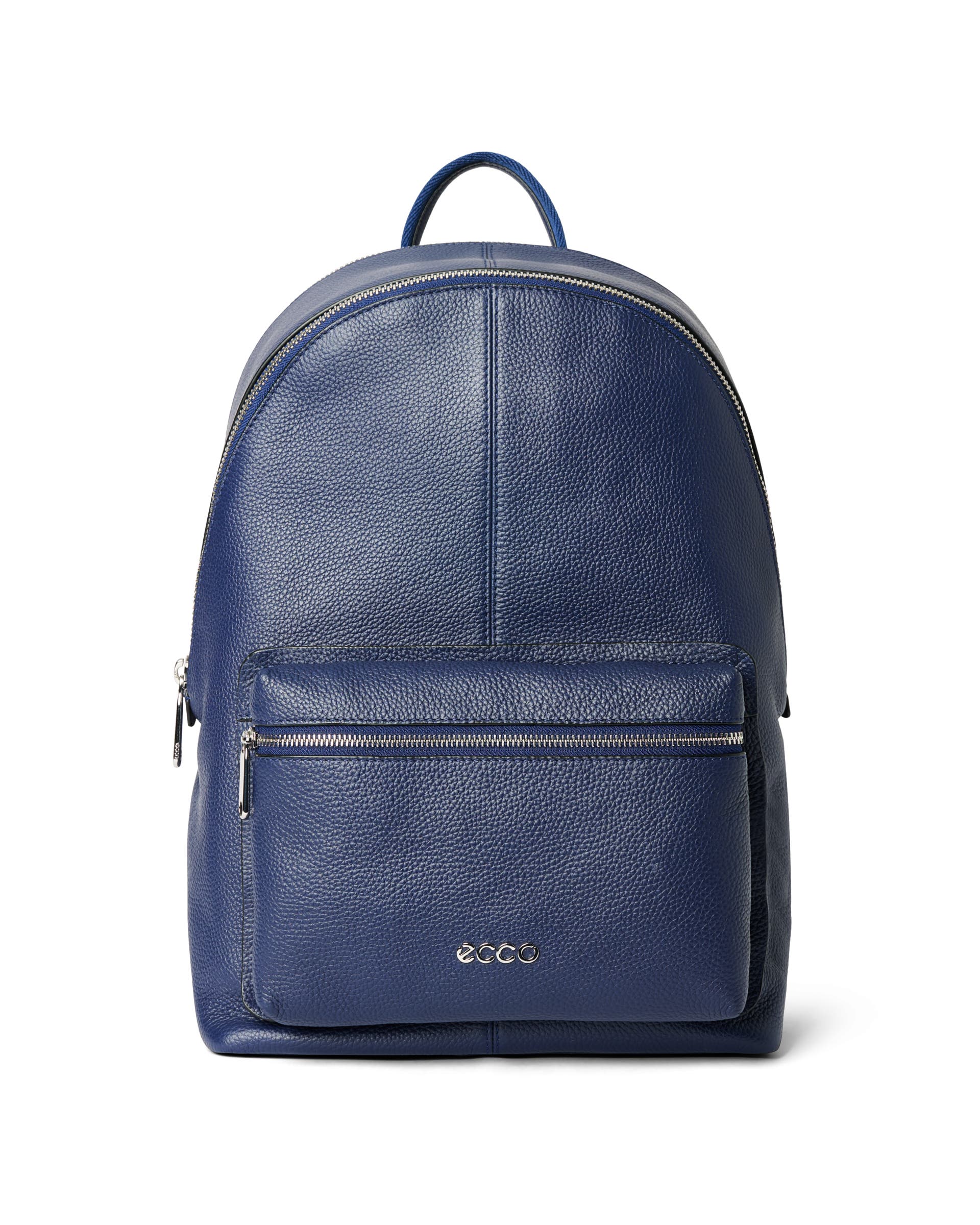 ECCO® Round Pack sac à dos en cuir - Bleu - Main
